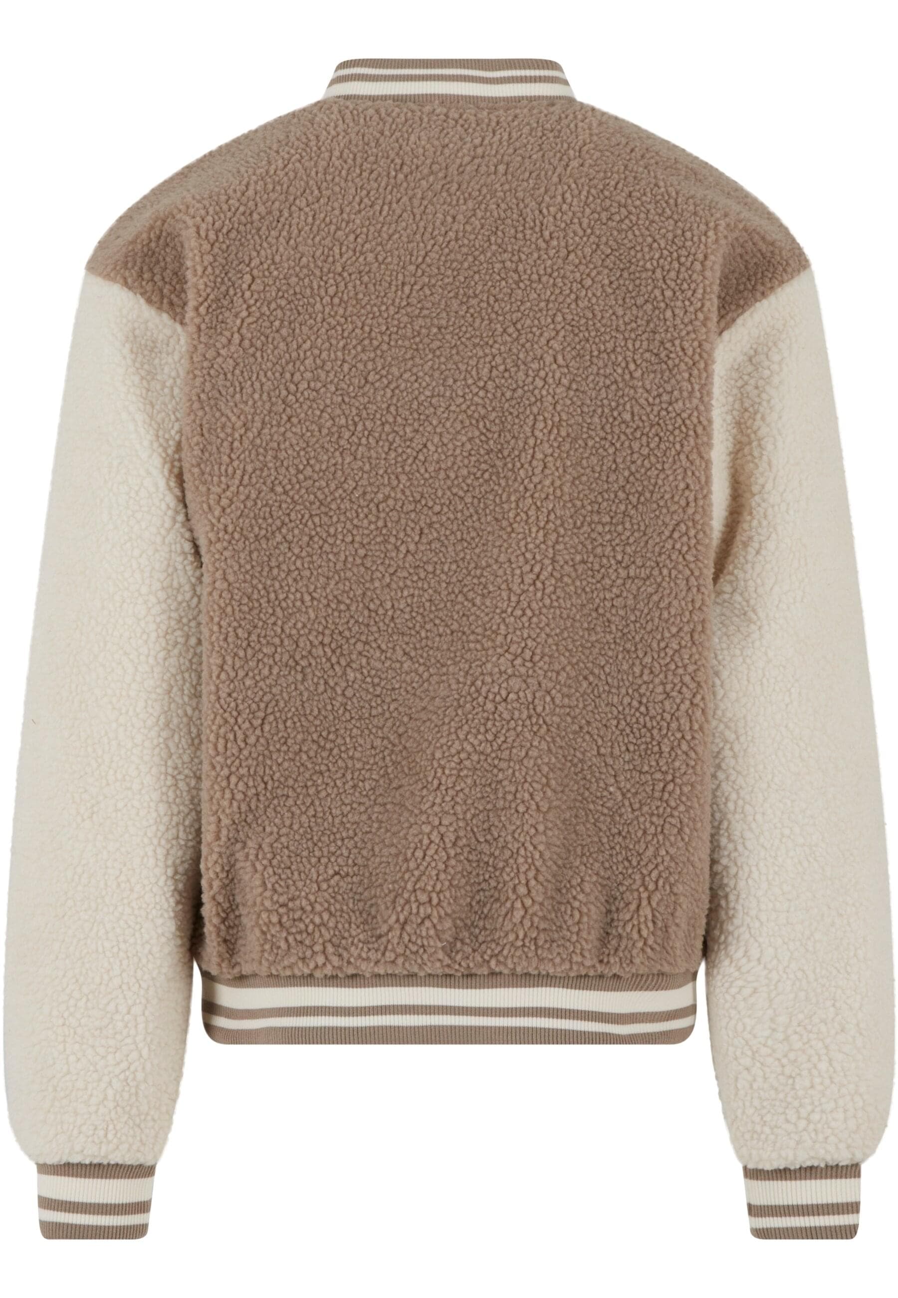 URBAN CLASSICS Collegejacke »Urban Classics Teddy College Jacket« 1 Stk. tlg. ohne Kapuze