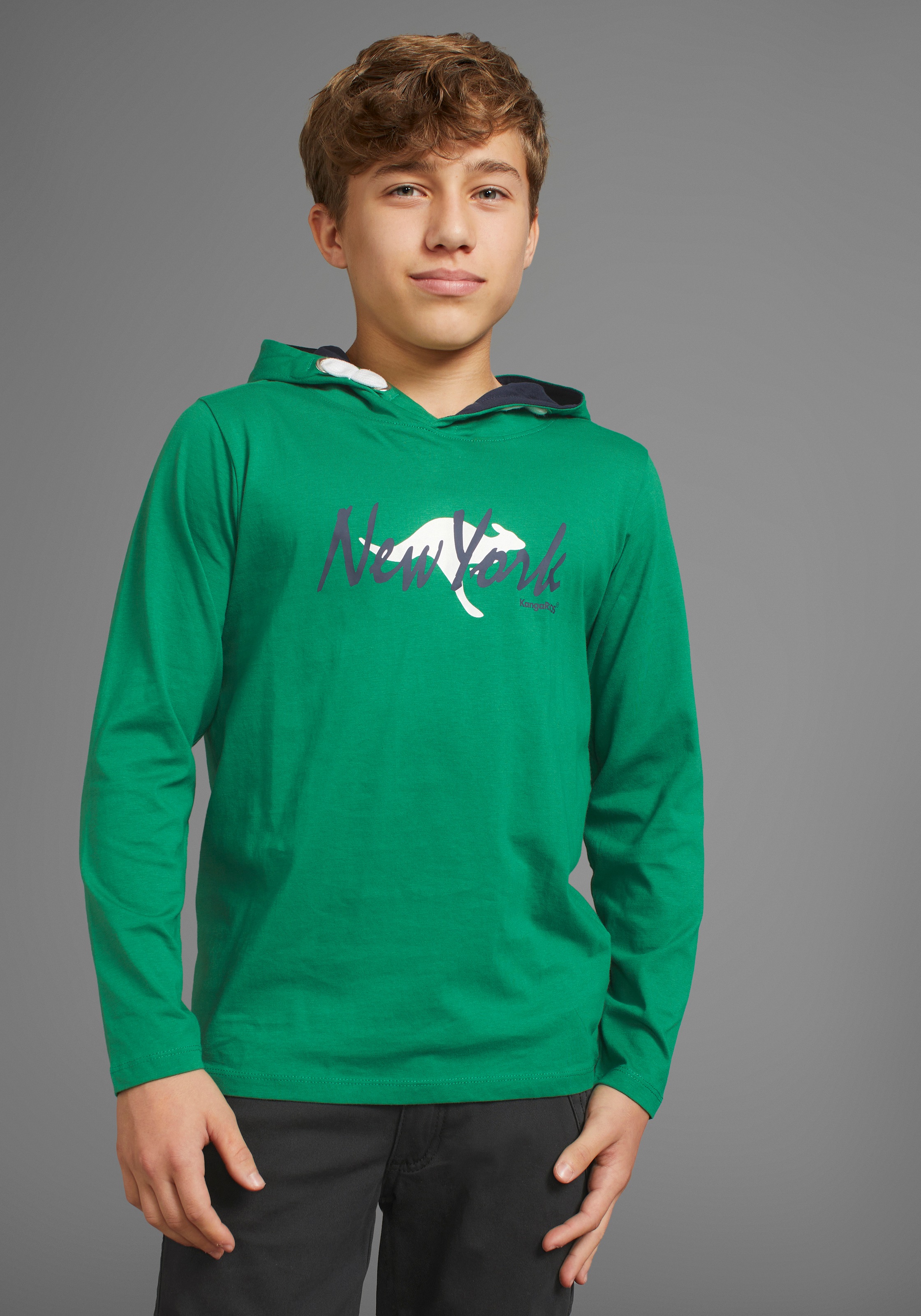 KangaROOS Kapuzenshirt »Logo-Print«, für den sportlichen Look