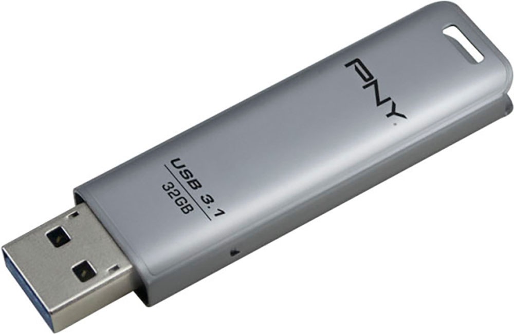 PNY USB-Stick »Elite Steel 32GB«, (USB 3.2 Lesegeschwindigkeit 20 MB/s)