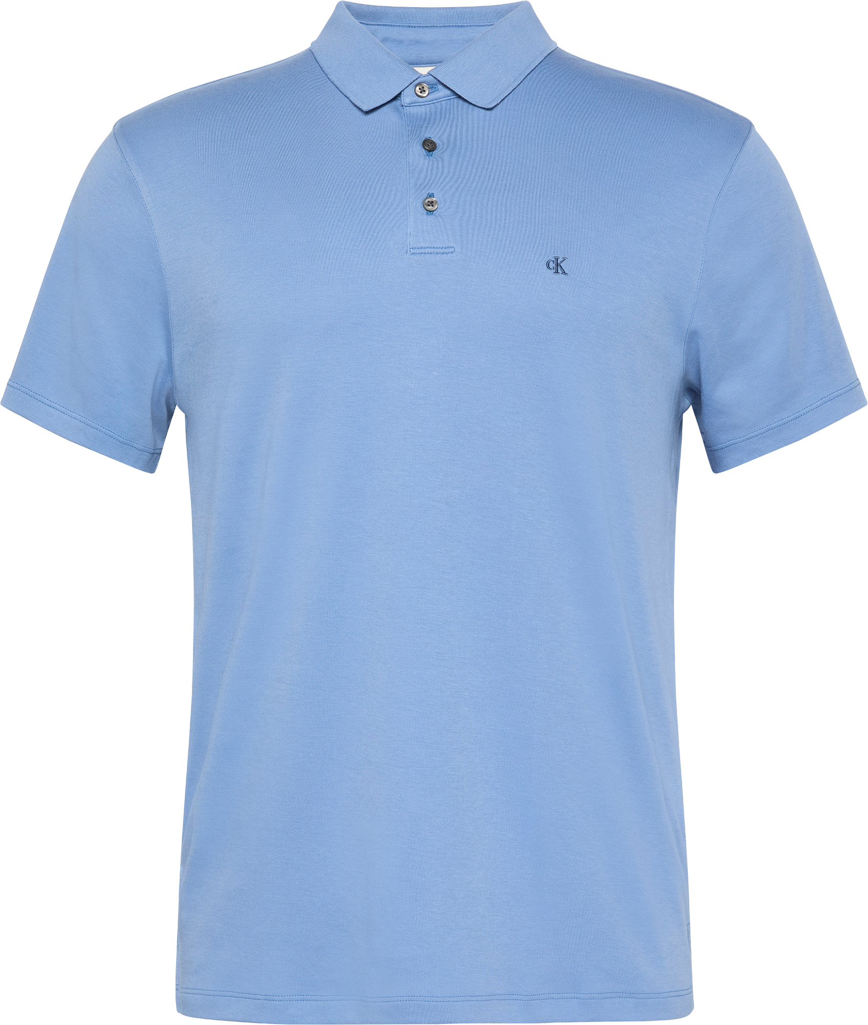 Calvin Klein Poloshirt »SS SUPIMA CHEST EMB POLO«, Mit Rundhalsausschnitt