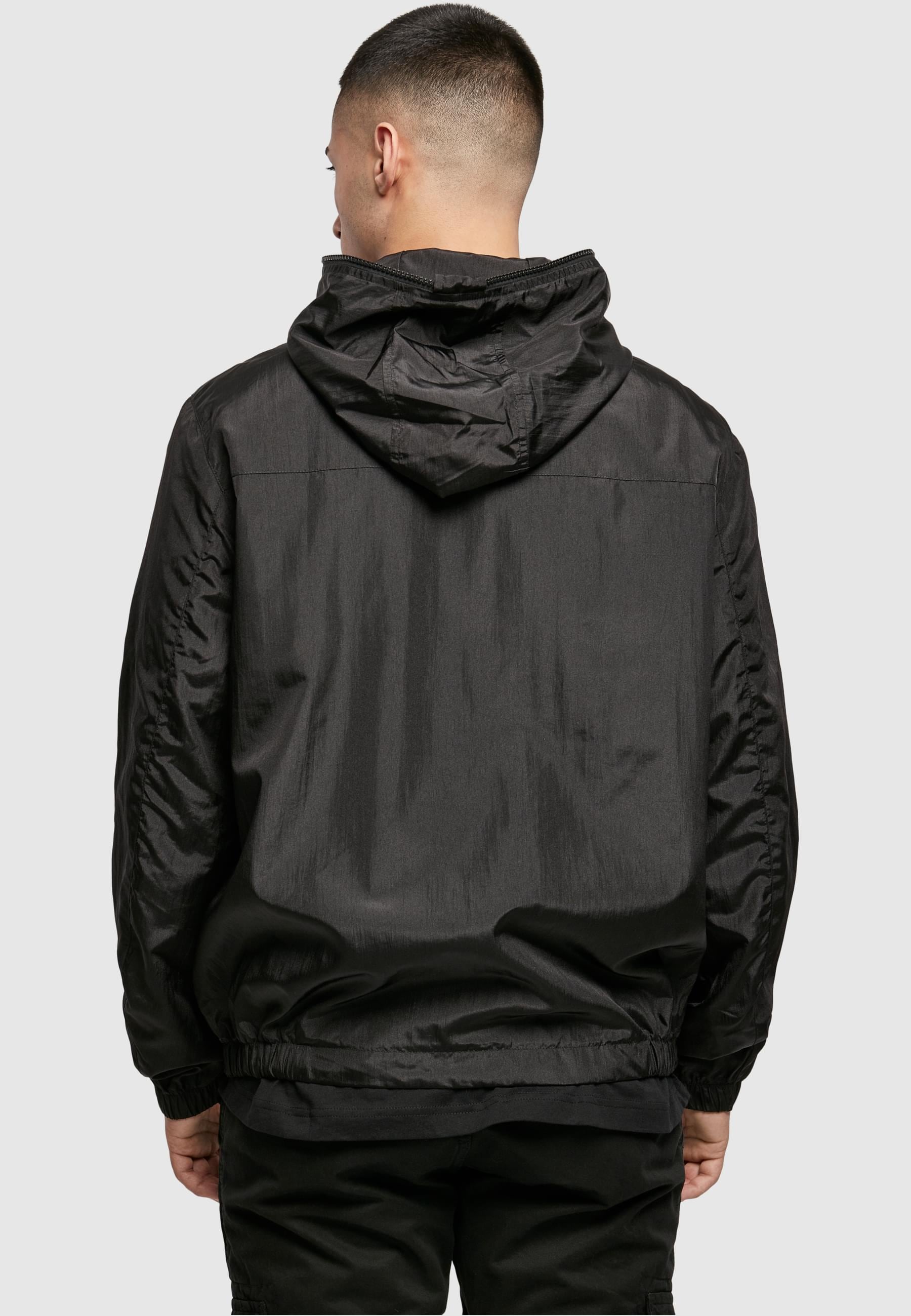 URBAN CLASSICS Anorak »Urban Classics Herren Full Zip Nylon Crepe Jacket«, (1 St.), mit Kapuze