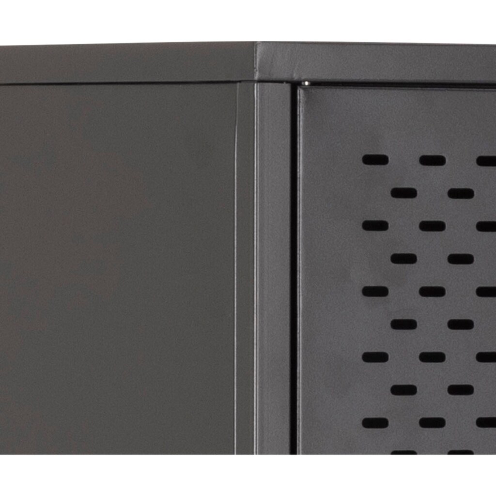 Wohnen Aktuelle Wohntrends andas Hochschrank »New York«, schwarzes Metall, 2 Türen, Höhe 160 cm Wohnen Aktuelle Wohntrends andas Hochschrank »New York«, schwarzes Metall, 2 Türen, Höhe 160 cm