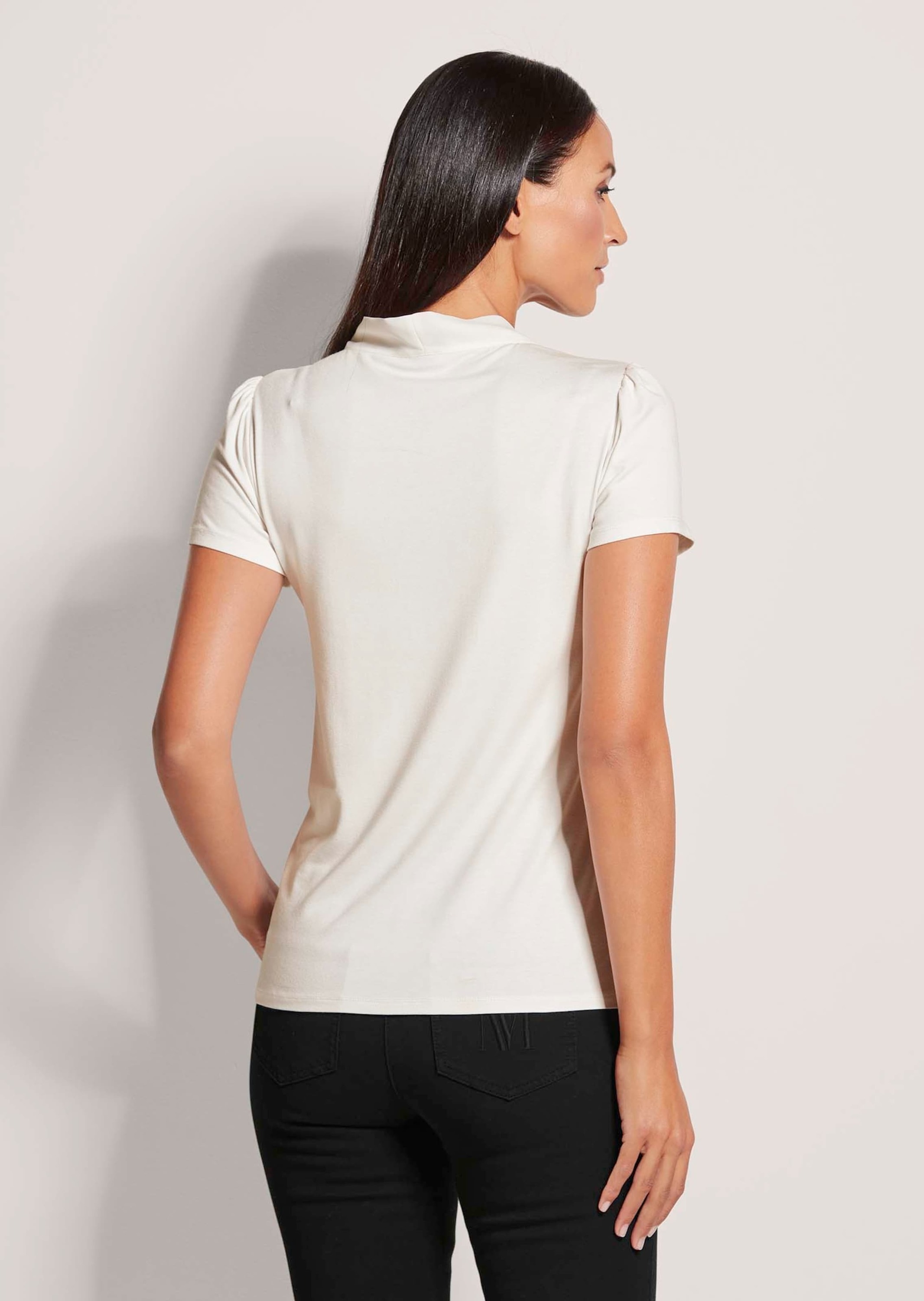 MADELEINE Kurzarmshirt »Blusenshirt Kurzarmoberteil mit Schluppe«