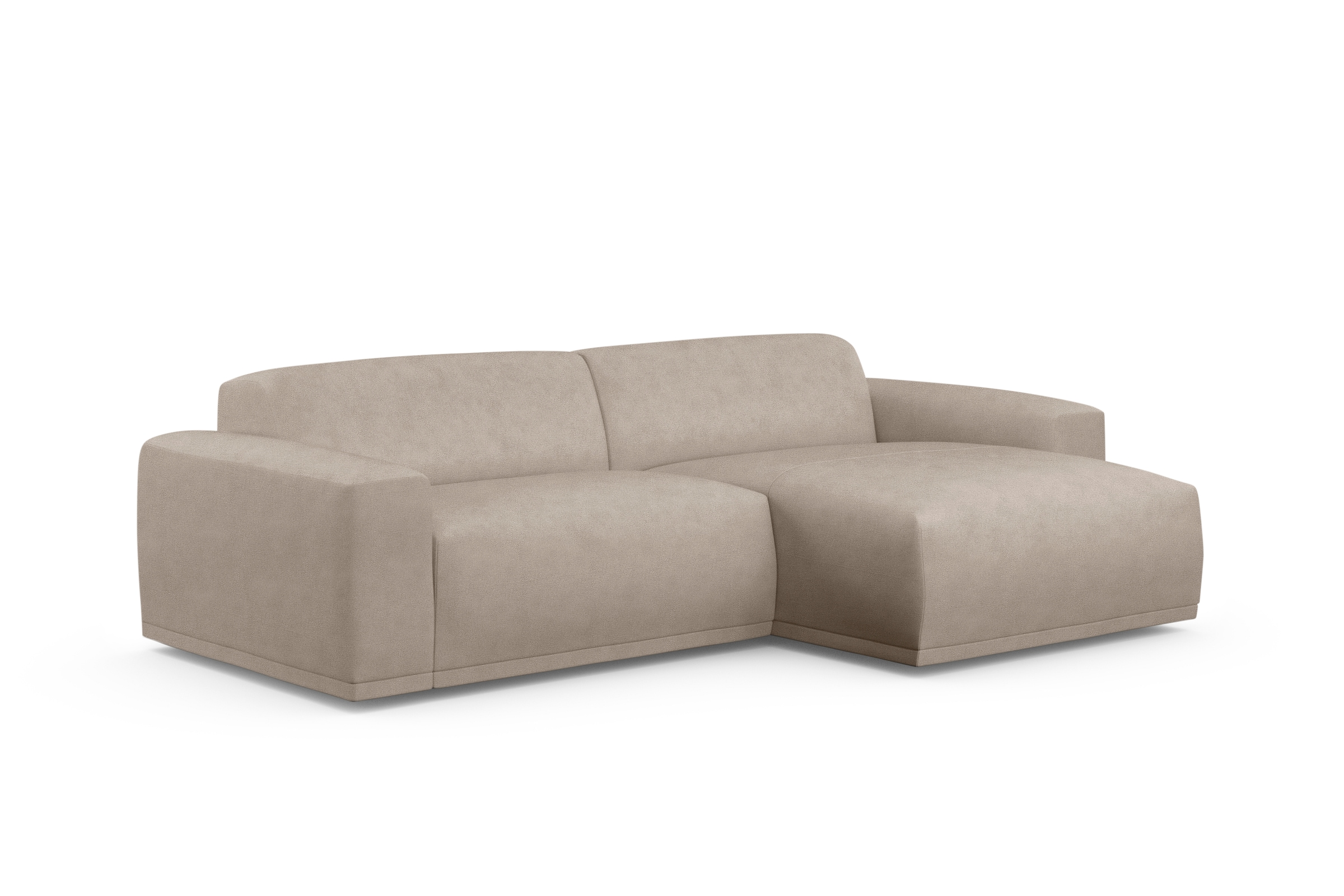 TRENDMANUFAKTUR Ecksofa »Braga, mit hochwertigem Kaltschaum, L-Form, in Cord erhältlich«, (2 St.), modernes Sofa, Couch mit hohem Sitzkomfort, 255/72/160 cm (B/H/T)