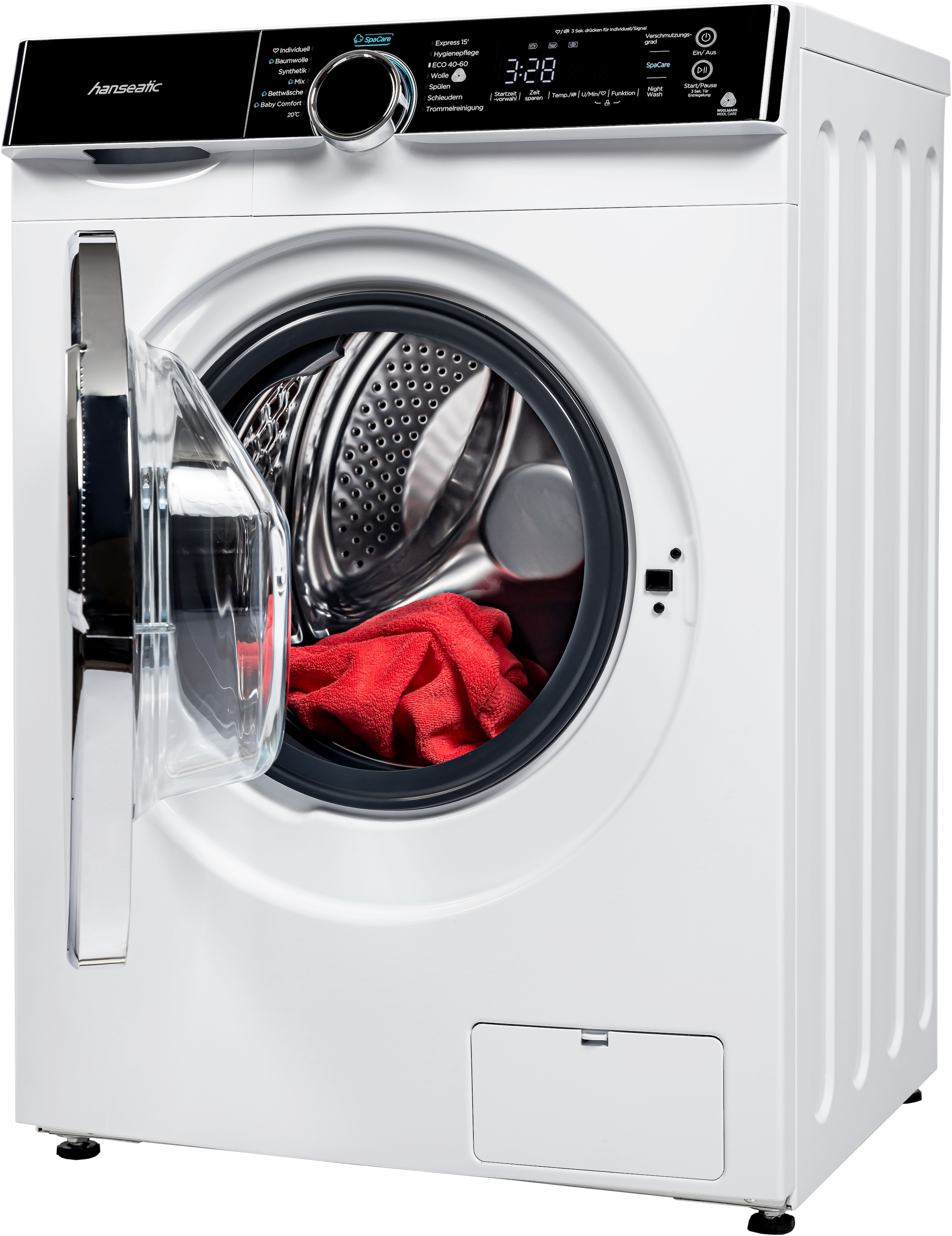 Hanseatic Waschmaschine "HWMK814A1" 8 kg 1400 U/min Night Wash günstig online kaufen