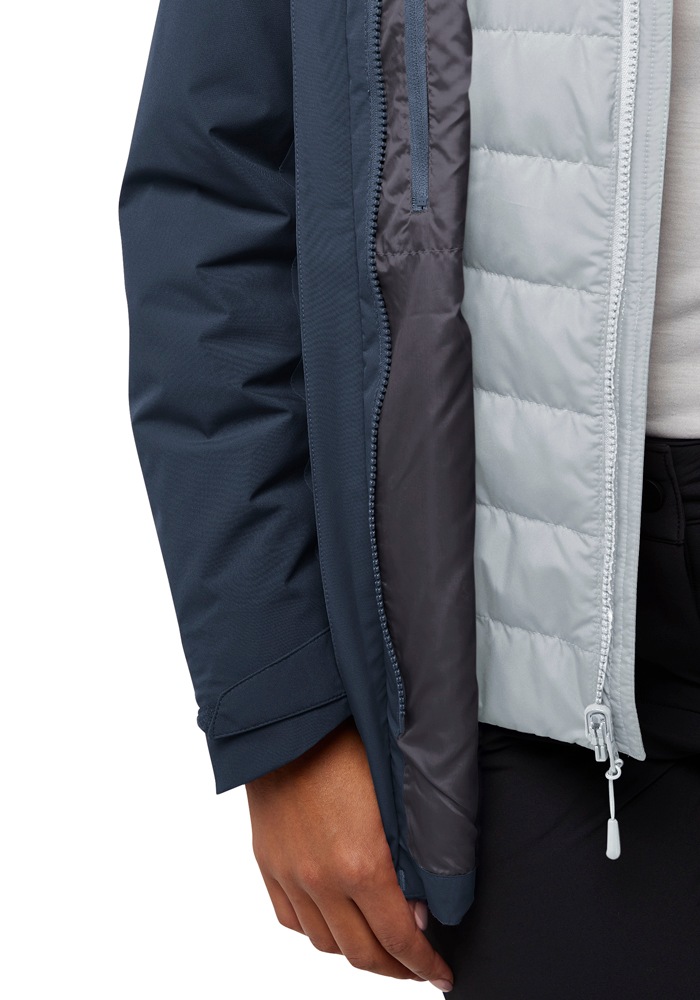 Jack Wolfskin 3-in-1-Funktionsjacke »HUNBERG 3IN1 JKT W«, mit Kapuze