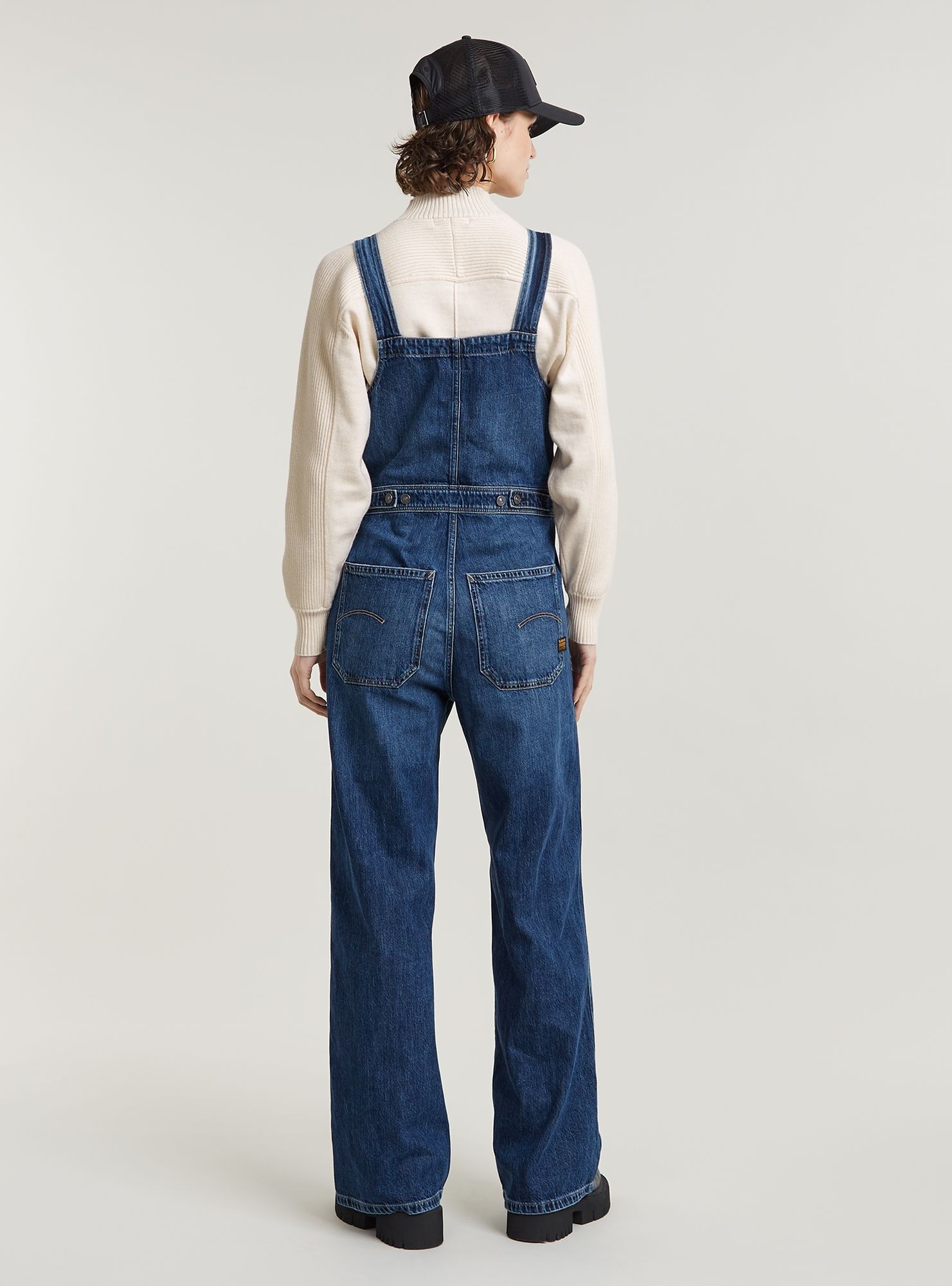 G-STAR Jumpsuit "Straight Leg Zip Latzhose" günstig online kaufen