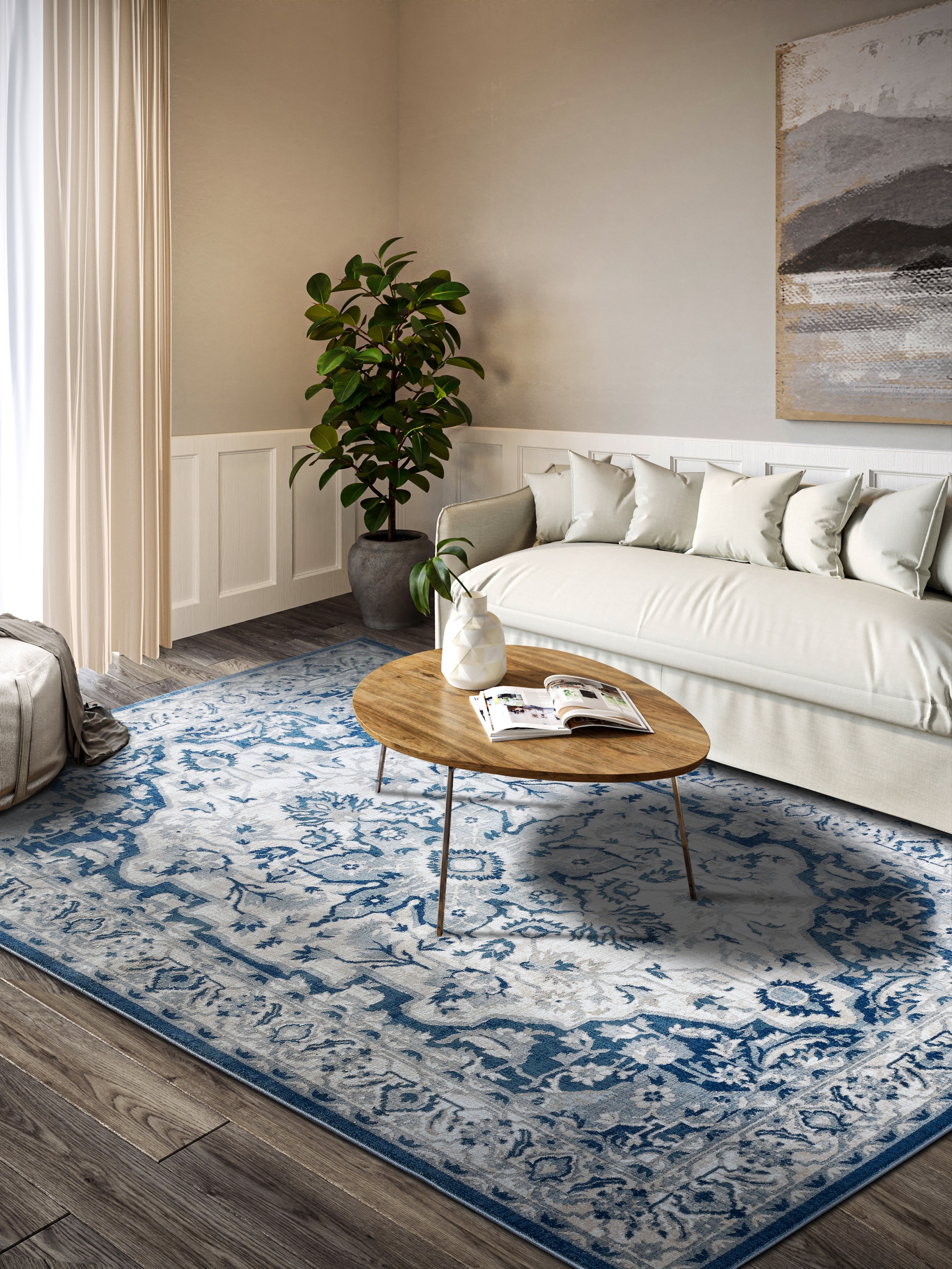 Villeroy & Boch Teppich »Gabrielle«, rechteckig, 11 mm Höhe, Orientalisch, Wohnzimmer, Schlafzimmer, Klassisch, Kurzflor, Weich