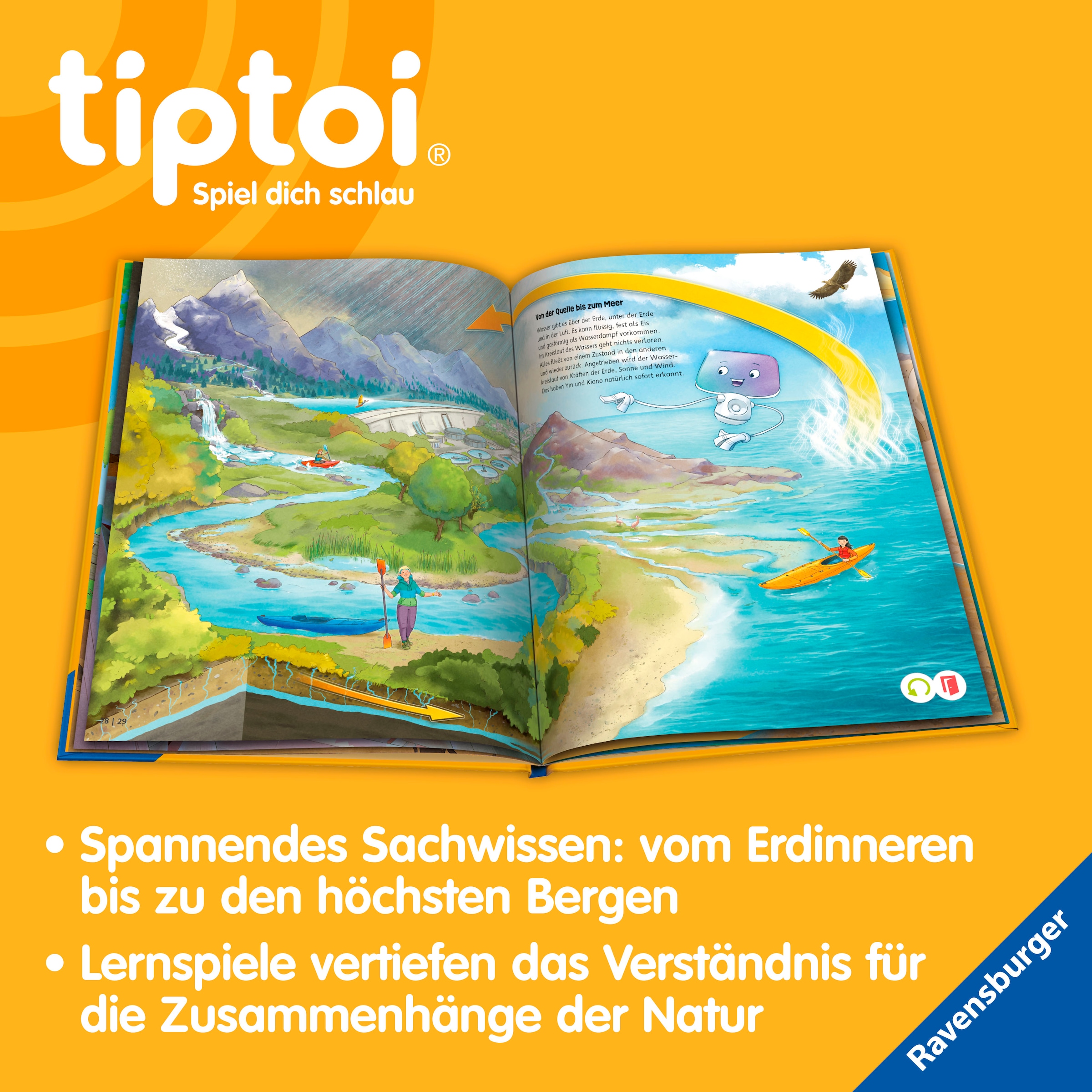 Ravensburger Buch »tiptoi® - Die Erde: Ozeane, Wetter und Vulkane«, Made in Germany