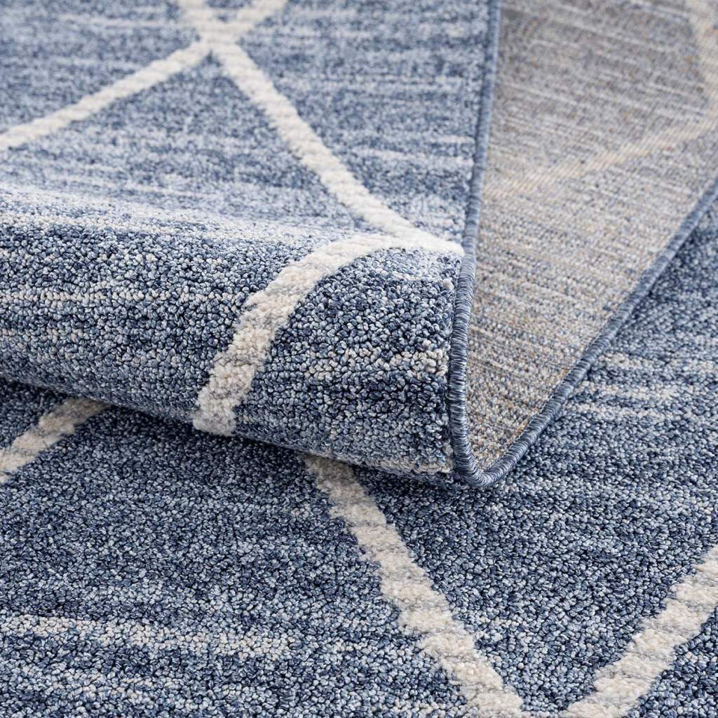 Carpet City Teppich »Art 2646«, rund, 7 mm Höhe, Kurzflor, Rauten-Optik, ideal für Flur & Diele