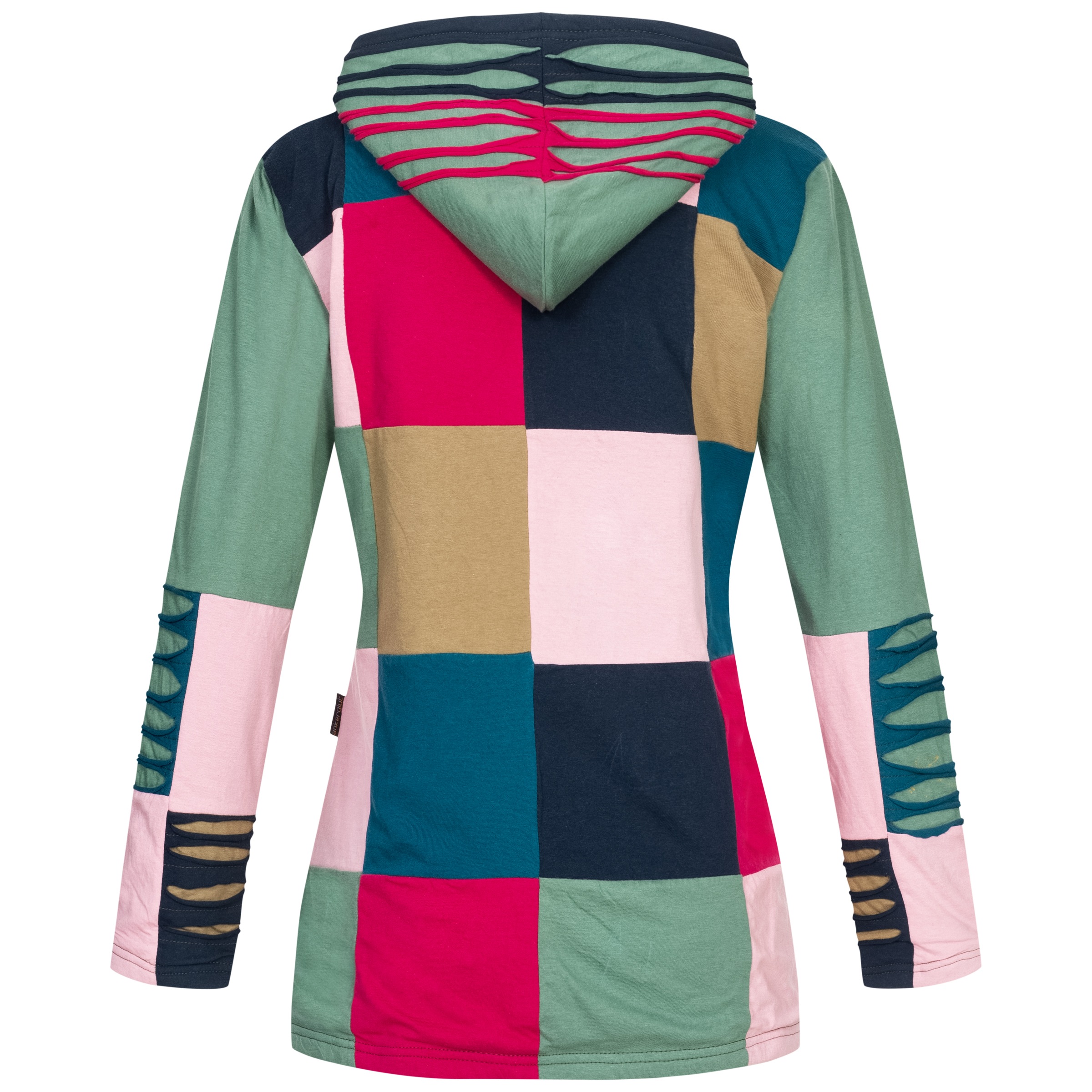 ankerglut Fleecejacke "Patchwork Multicolor NUNAVUT II NEW FLOWER POWER" günstig online kaufen