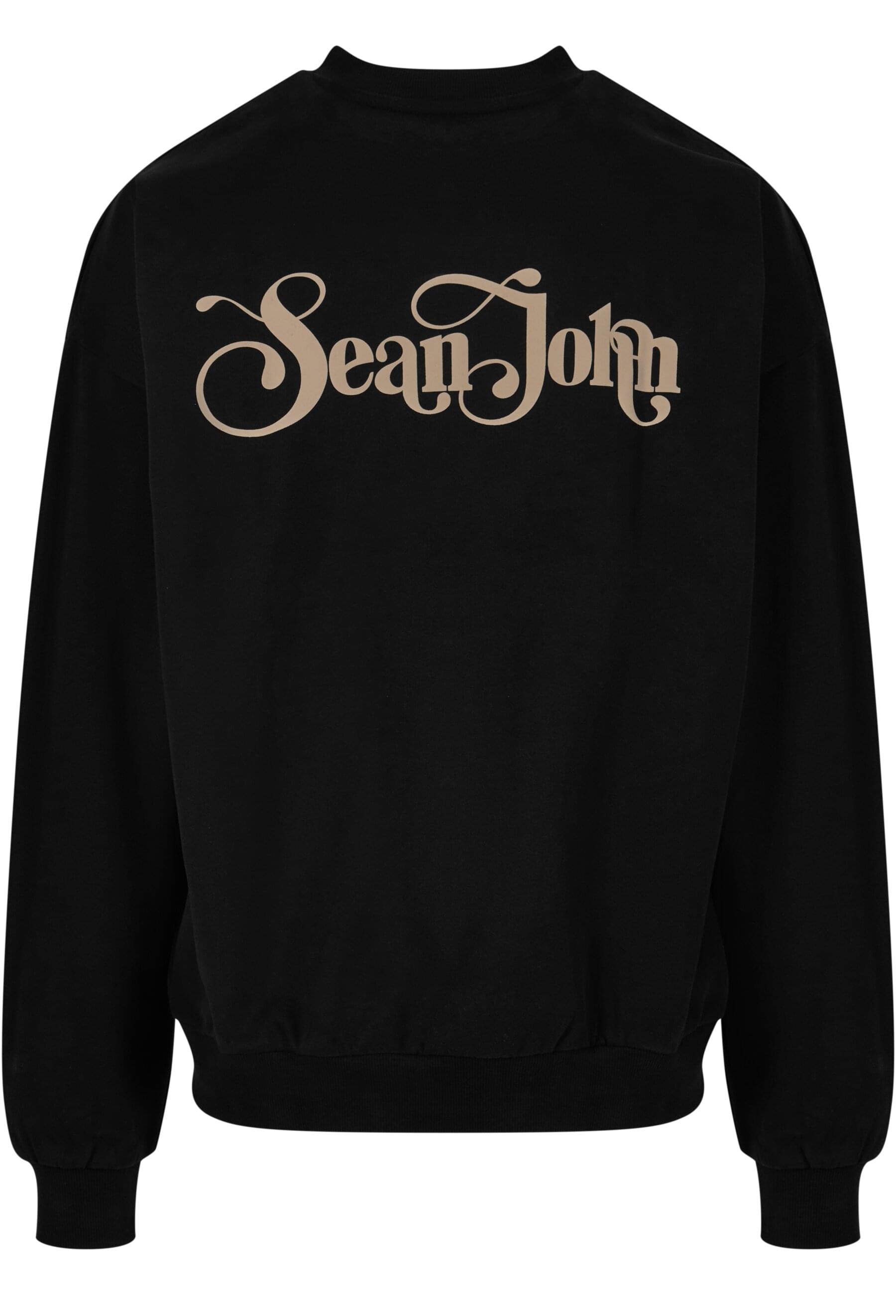 Sean John Rundhalspullover »Sean John Herren JM233-021-2 SJ Script Logo Retro Backprint Crew«