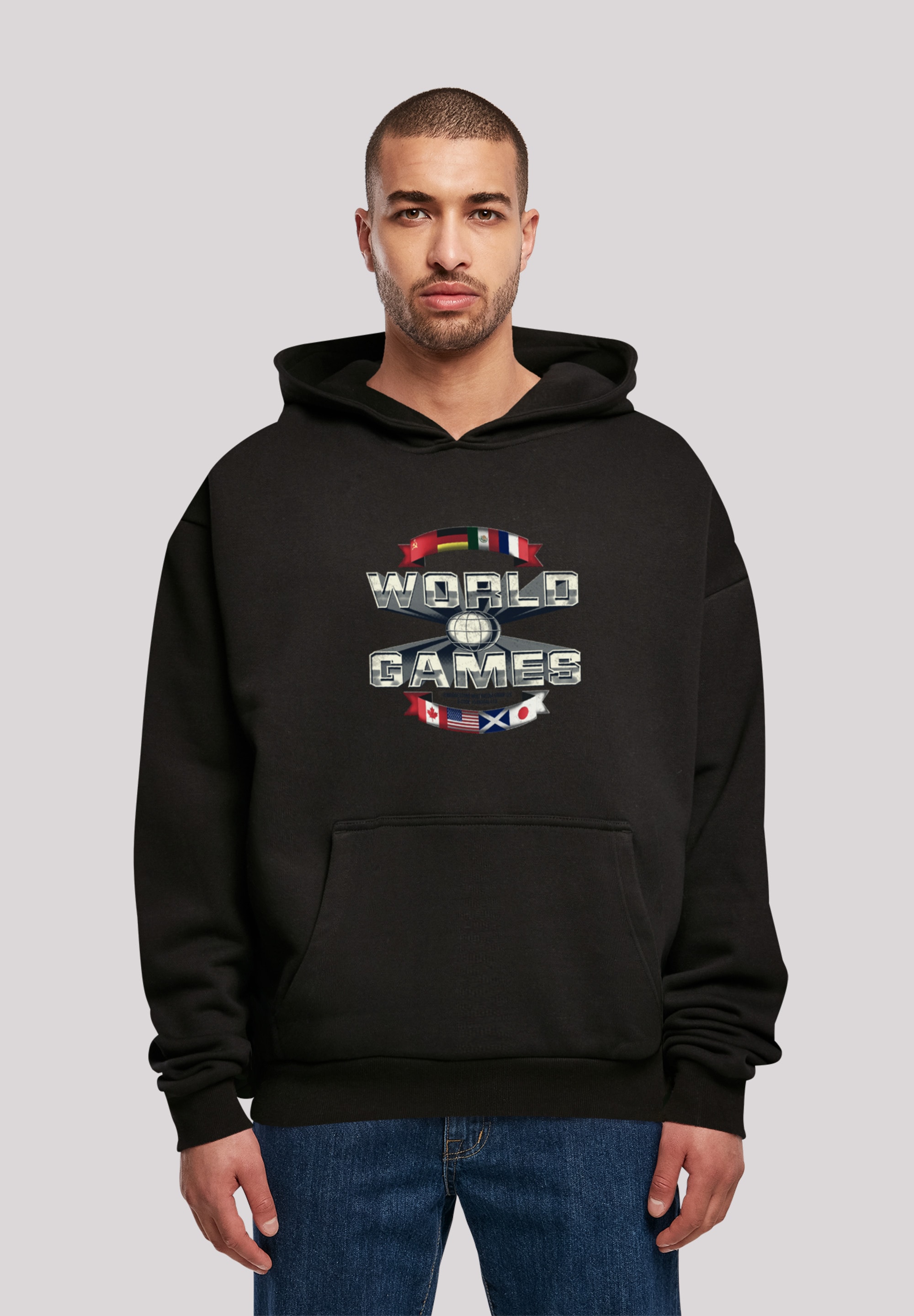 F4NT4STIC Kapuzenpullover "World Games C64 Retro SportComputerspiel Gaming" günstig online kaufen