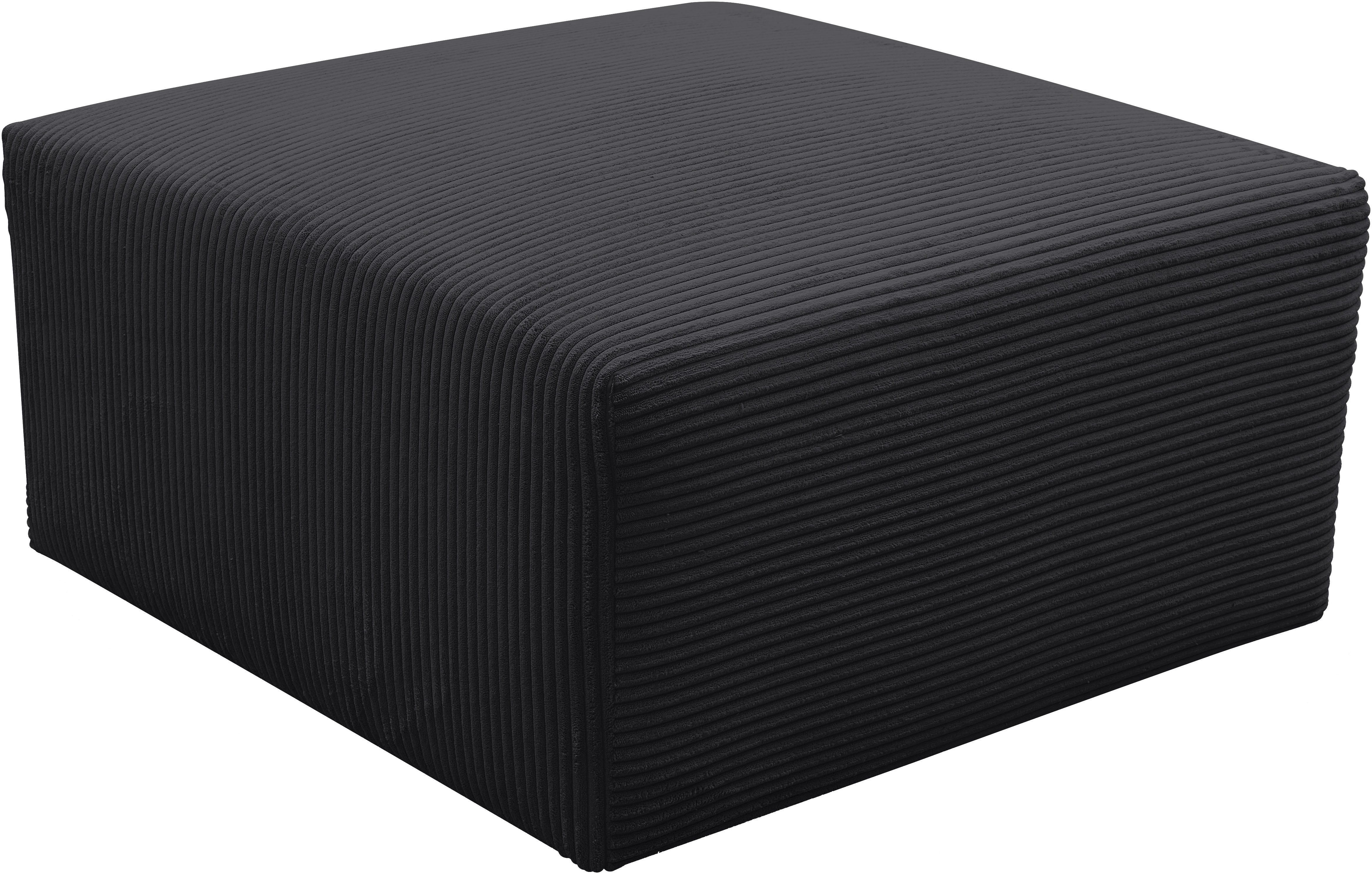 WERK2 Polsterhocker "Zeus-XL Polsterhocker modern und bequem" Curvy Trend Hocker mit urbaner Optik