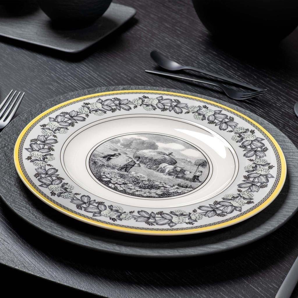Villeroy & Boch Geschirr-Set »Tafelservice Audun Ferme 12er Set bunt« Spülmaschinengeeignet, Mikrowellenfest