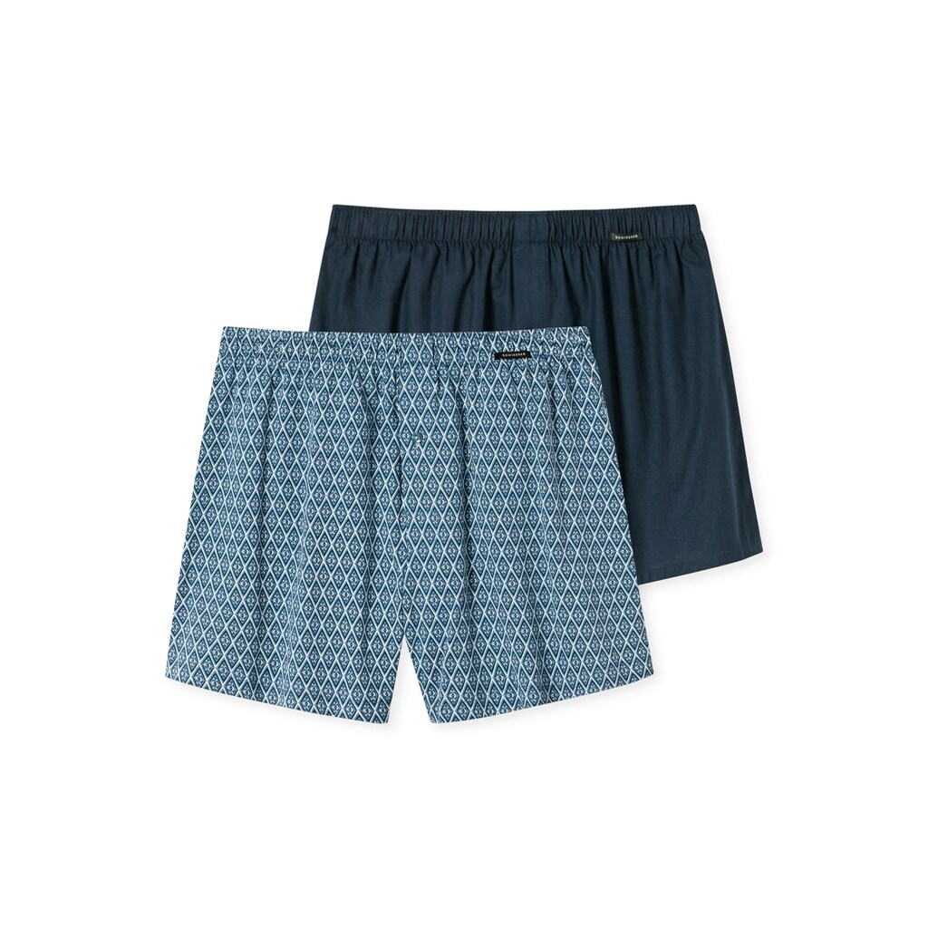 Schiesser Boxershorts »"Boxershorts Multipacks"«, (2er-Pack), zwei verschiedene Designs im Doppelpack