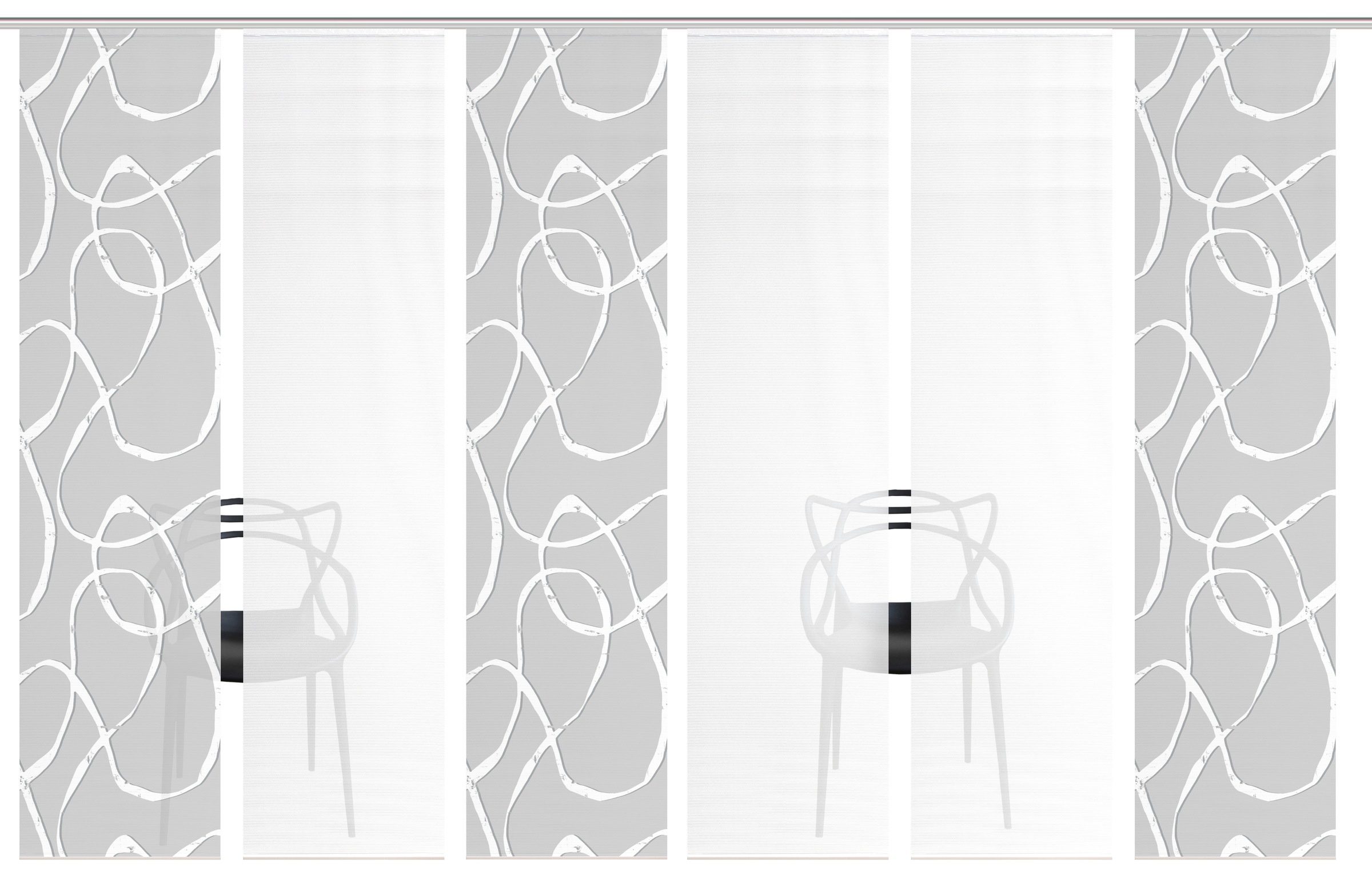 Vision S Schiebegardine "OPHELIA" Paneelwagen 6 Stk. tlg. Schiebevorhang,Ba günstig online kaufen