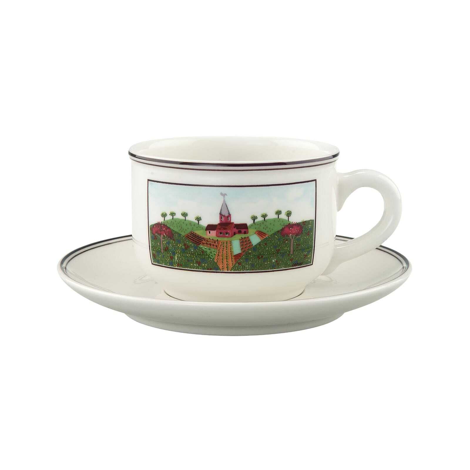 Villeroy & Boch Tasse "Teetasse mit Untertasse Design Naif 250 ml bunt"