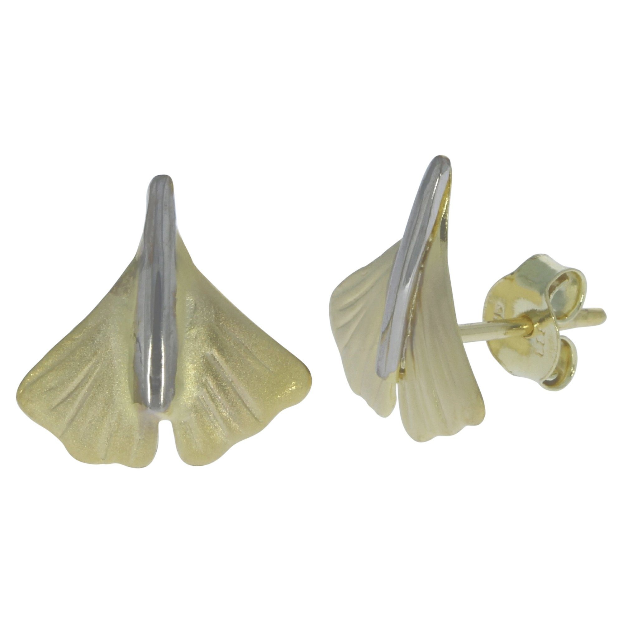 Vivance Ohrstecker 333/- Gelbgold Ginkgo