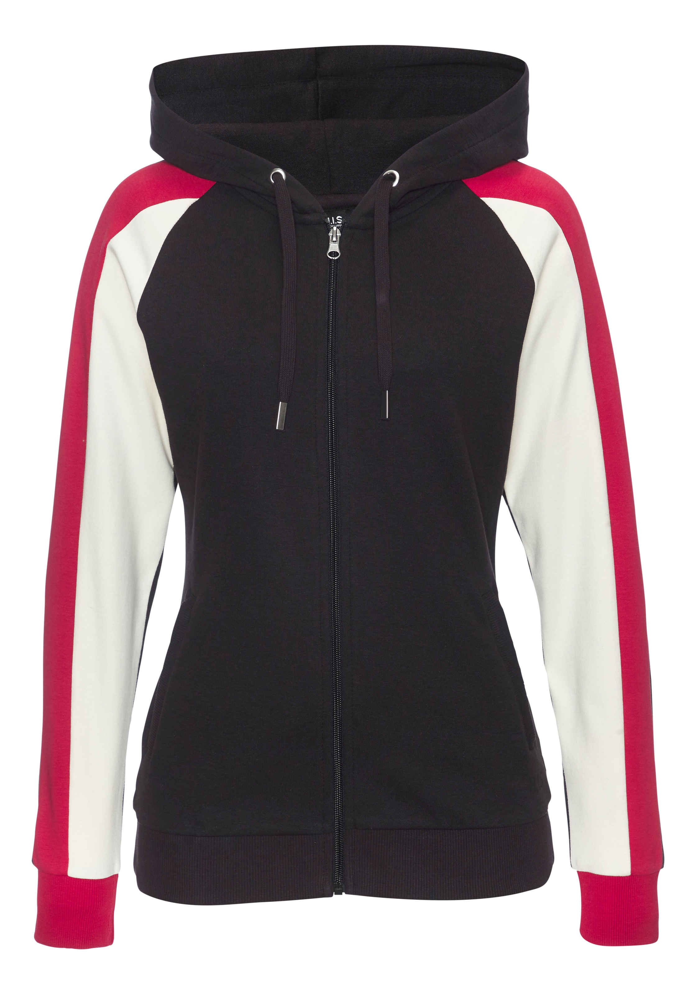 H.I.S Kapuzensweatjacke mit Colorblock Design am Ärmel günstig online kaufen