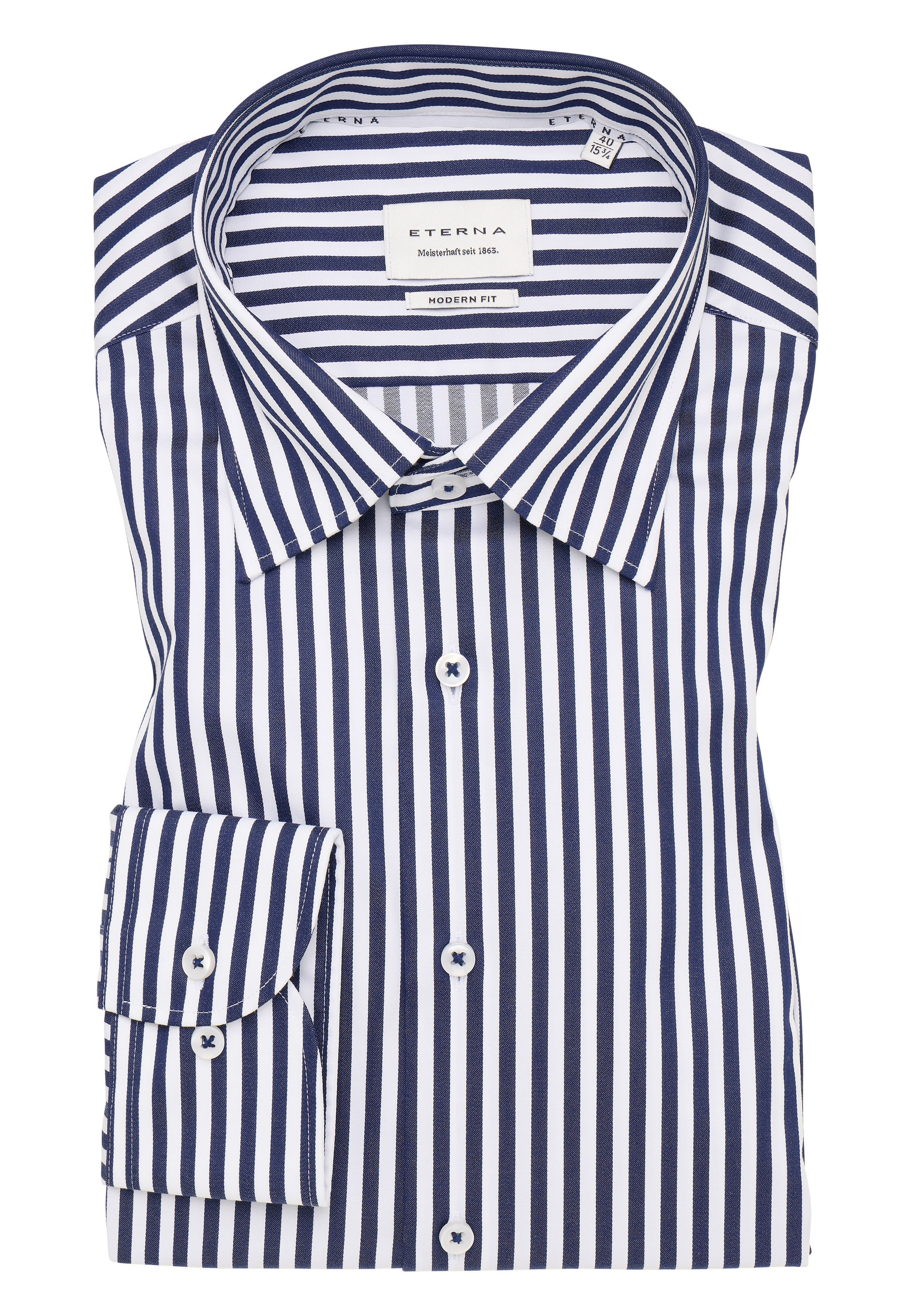 Eterna Langarmhemd »MODERN FIT«, NON IRON (bügelfrei)