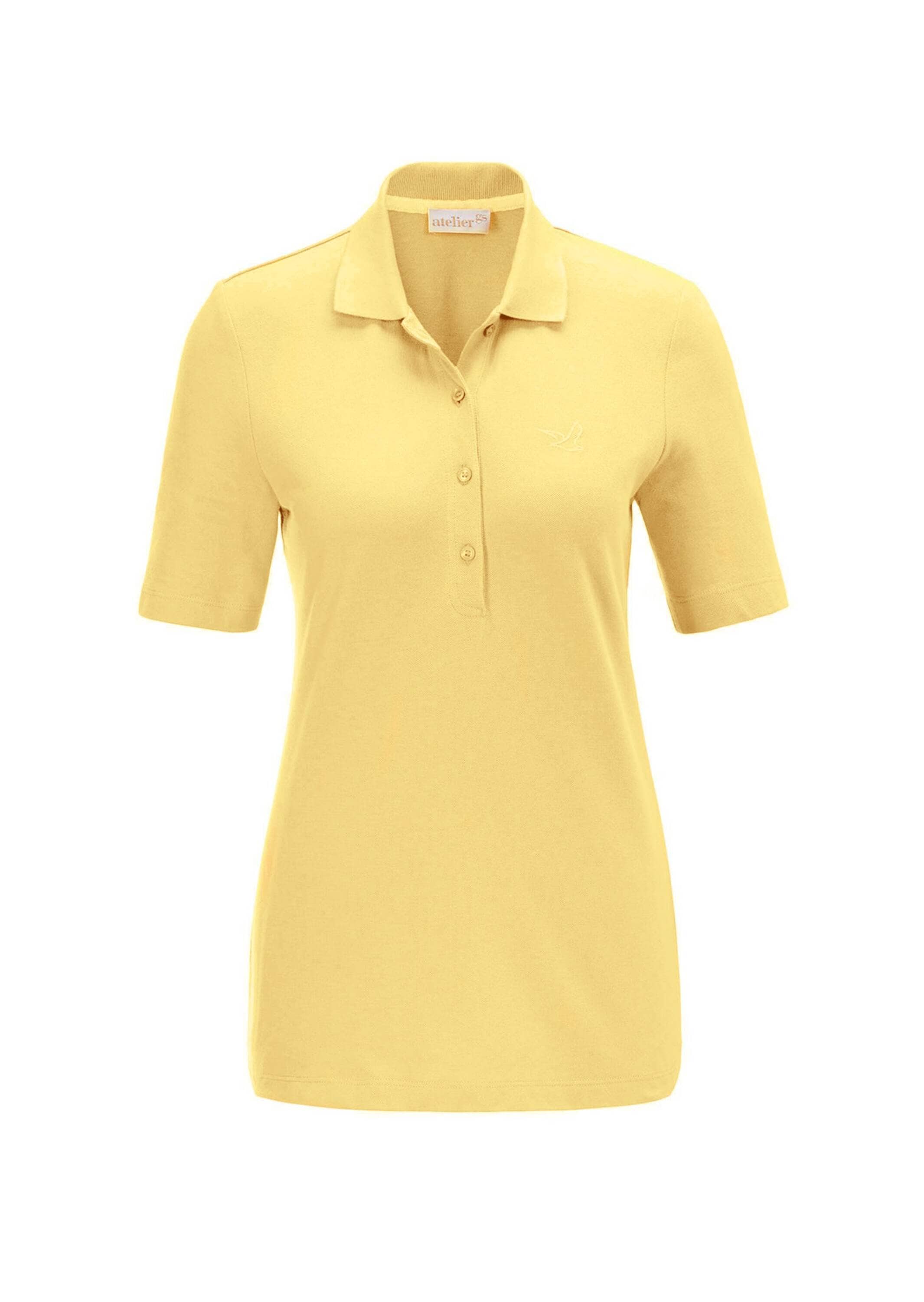 GOLDNER Poloshirt "Kurzgröße Poloshirt in hochwertiger Pikee-Qualität" Ohne