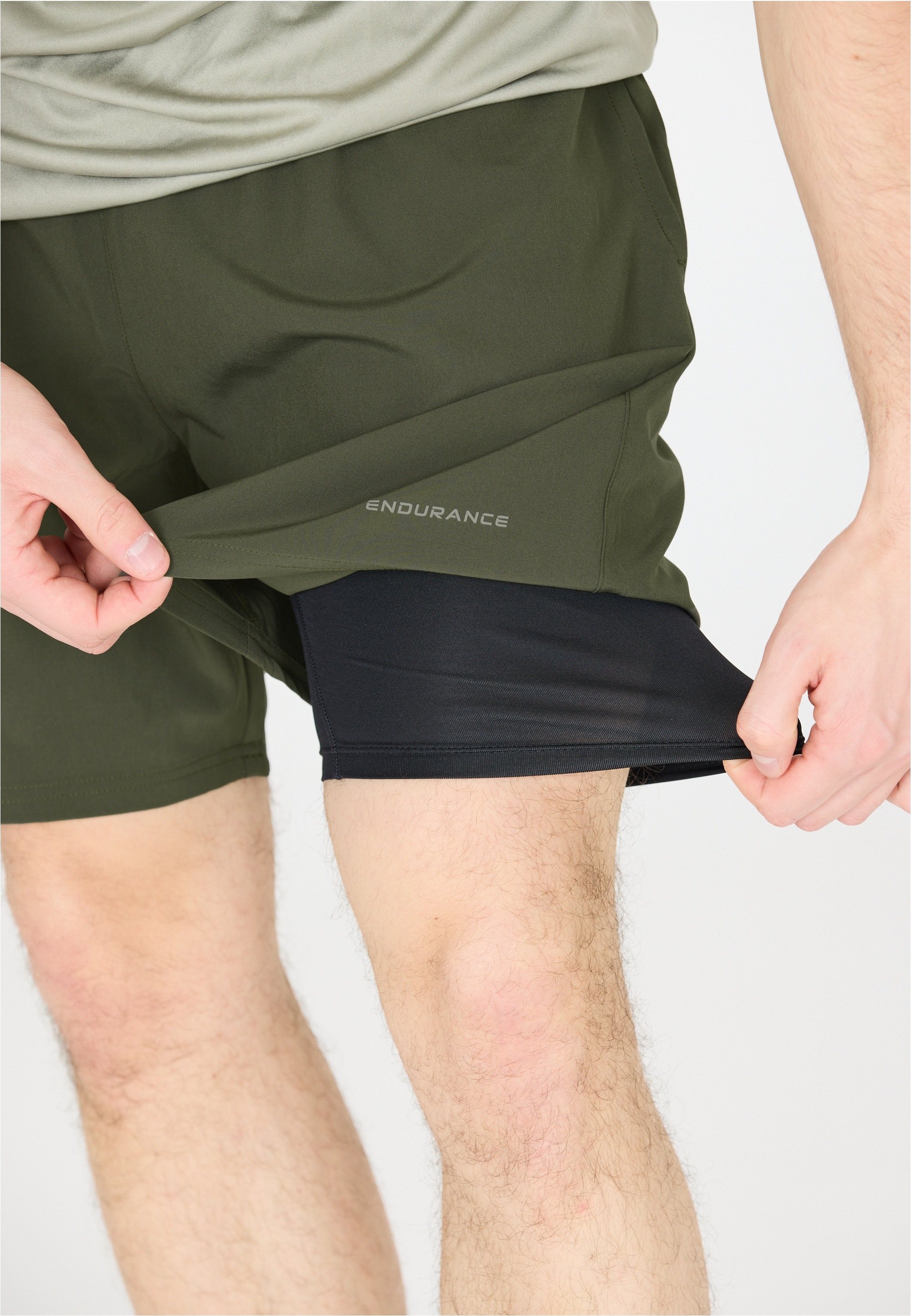 ENDURANCE Shorts »Kroser«, in tollem 2-in-1 Design