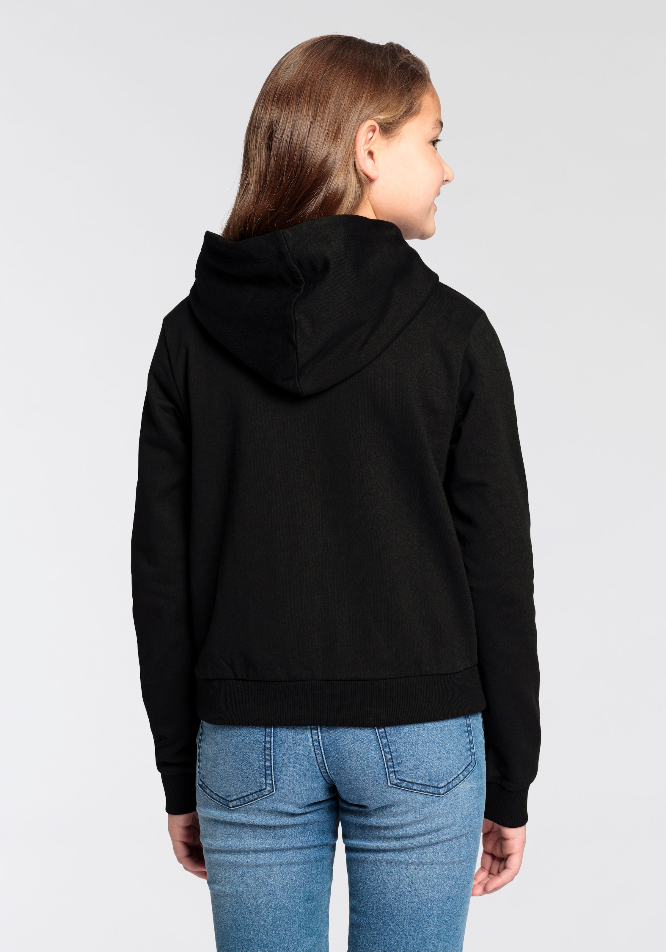 Sweat Kapuzensweatshirt in CHILL«, kaufen KIDSWORLD »ALLWAYS | Form TO BAUR online Sprüche READDY kurzer