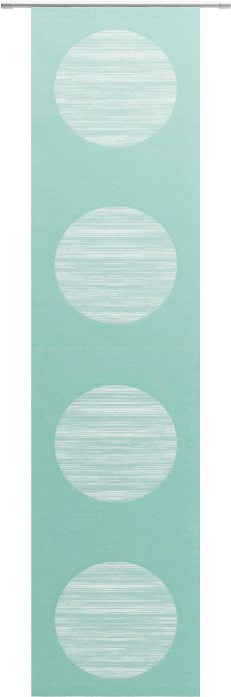 Schiebegardine NEUTEX FOR YOU, B:57cm H:145cm, grün, Scherli, Polyester, Wohnzimmer, Gardinen, "Padova", inkl. Befestigungszubehör, Breite: 57 cm