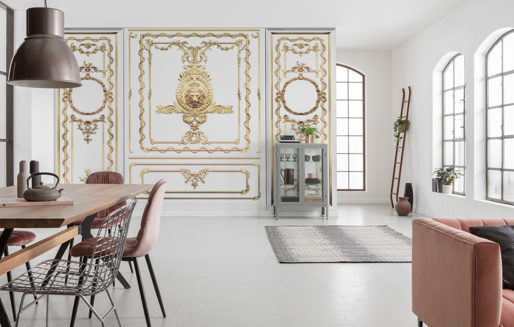 Komar Vliestapete »Digitaldruck Vlies - Roaring Royal - Größe 400 x 250 cm«, bedruckt, Wohnzimmer, Schlafzimmer