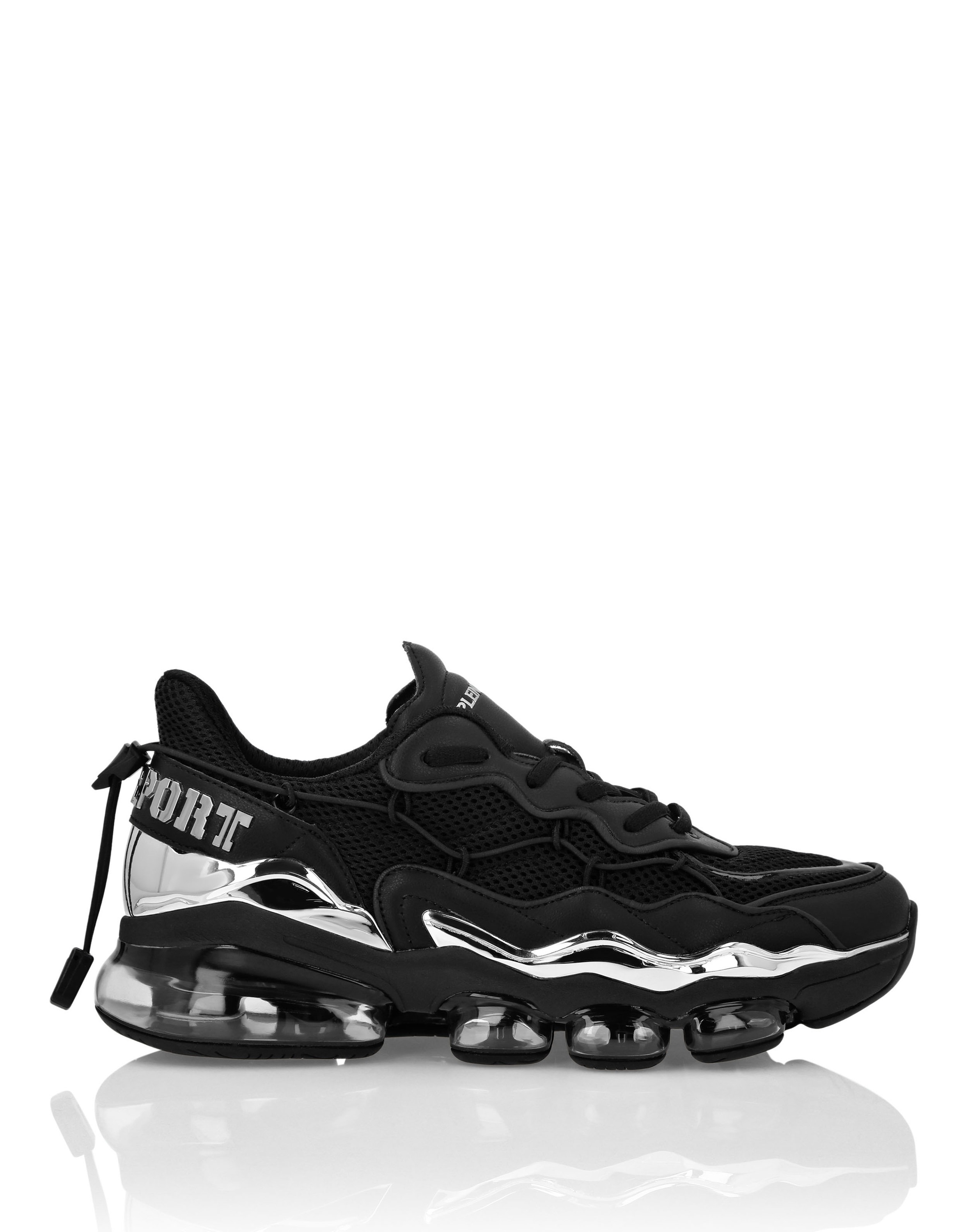 Sneaker PLEIN SPORT "Ps", Damen, Gr. 39, Normalschaft, schwarz (0202, schwarz, schwarz), Schuhe Sneaker 4