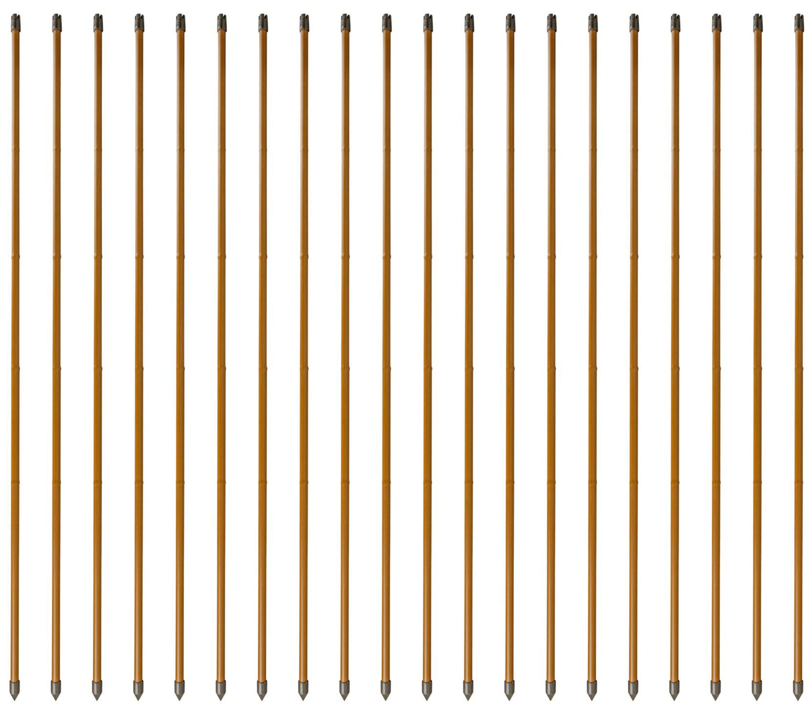 Windhager Rankhilfe, (Set, 20 St.), Stahlpflanzstäbe in Bambusoptik, H: 180 cm