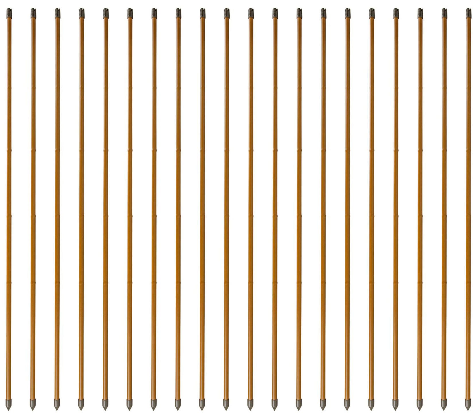 Windhager Rankhilfe, (Set, 20 St.), Stahlpflanzstäbe in Bambusoptik, H: 180 cm