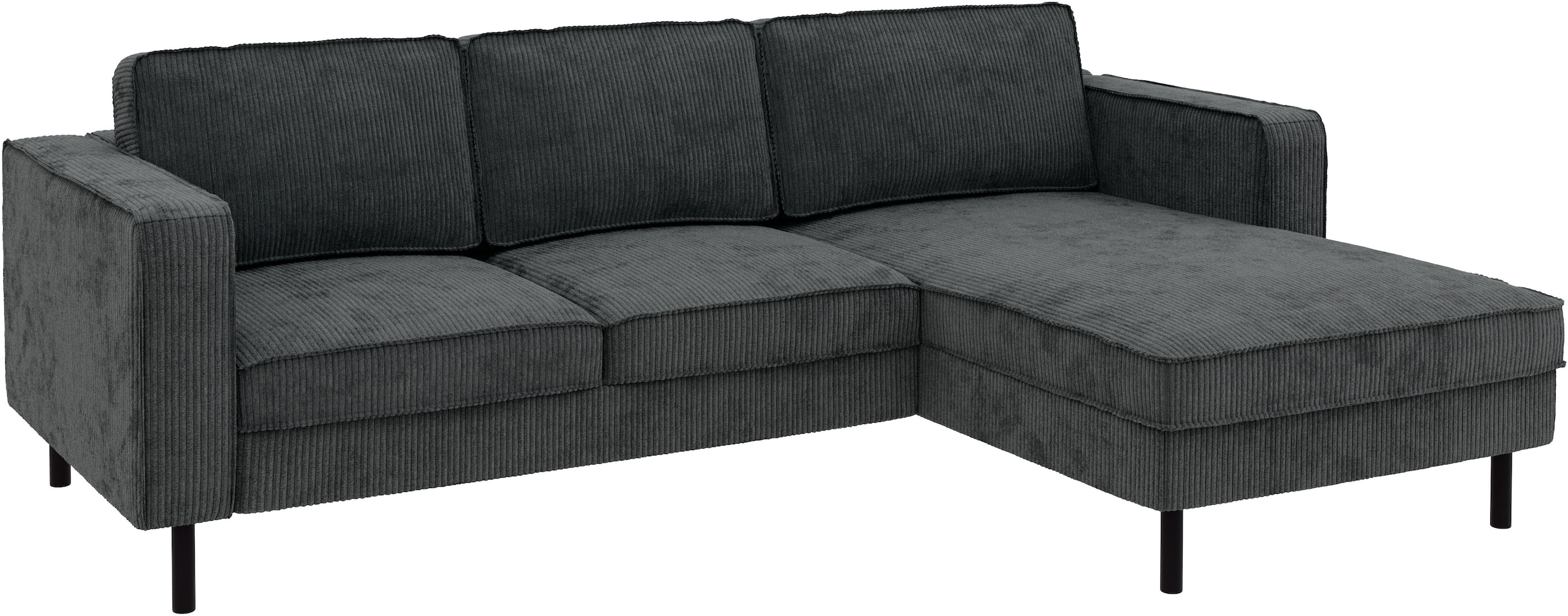 TRENDMANUFAKTUR Ecksofa »Watkins, Couch wahlweise mit Schlaffunktion & Bettkasten, auch in Cord«, Recamiere beidseitig montierbar, Sofa in L-Form, Breite 232 cm