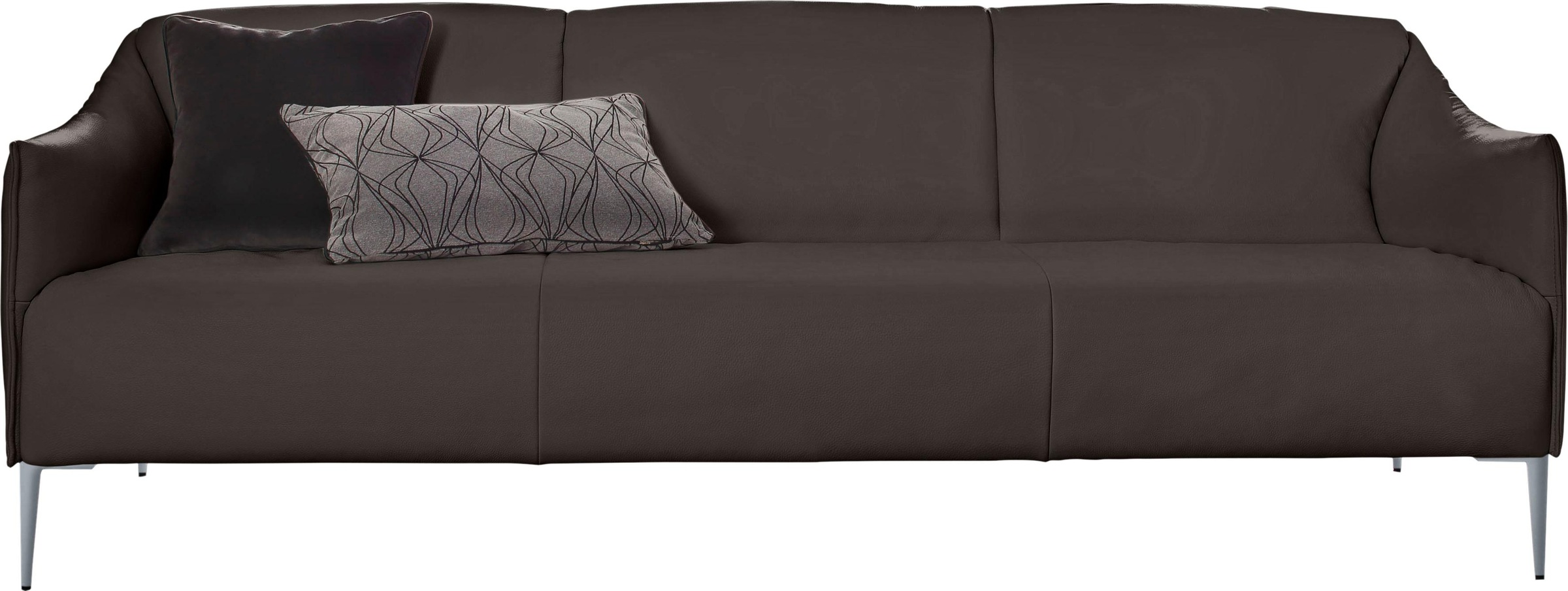 W.SCHILLIG 3-Sitzer »sally«, mit Metallfüßen in Silber matt, Breite 224 cm