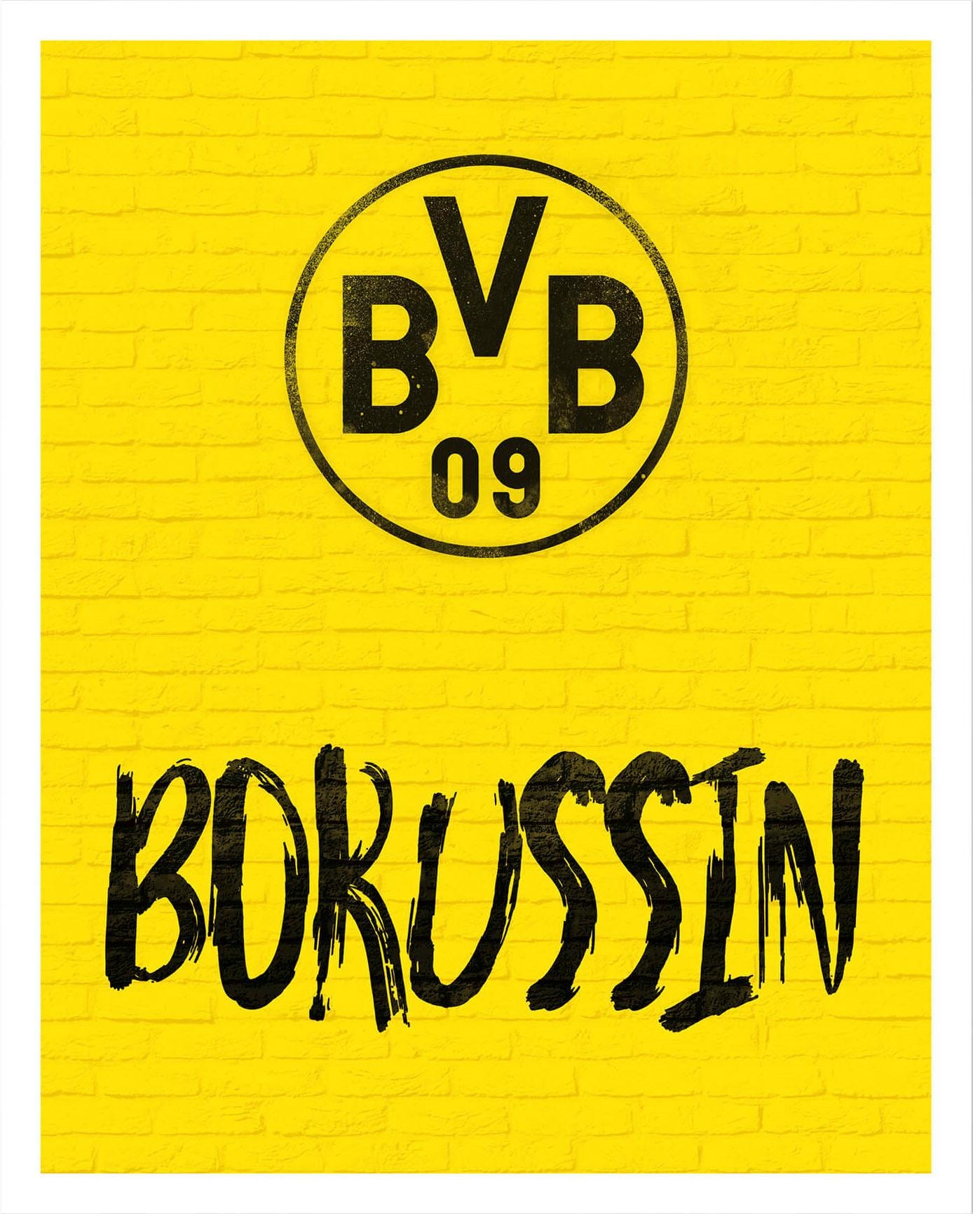 Poster »BVB Borussin Fußball Deko«, Poster ohne Bilderrahmen