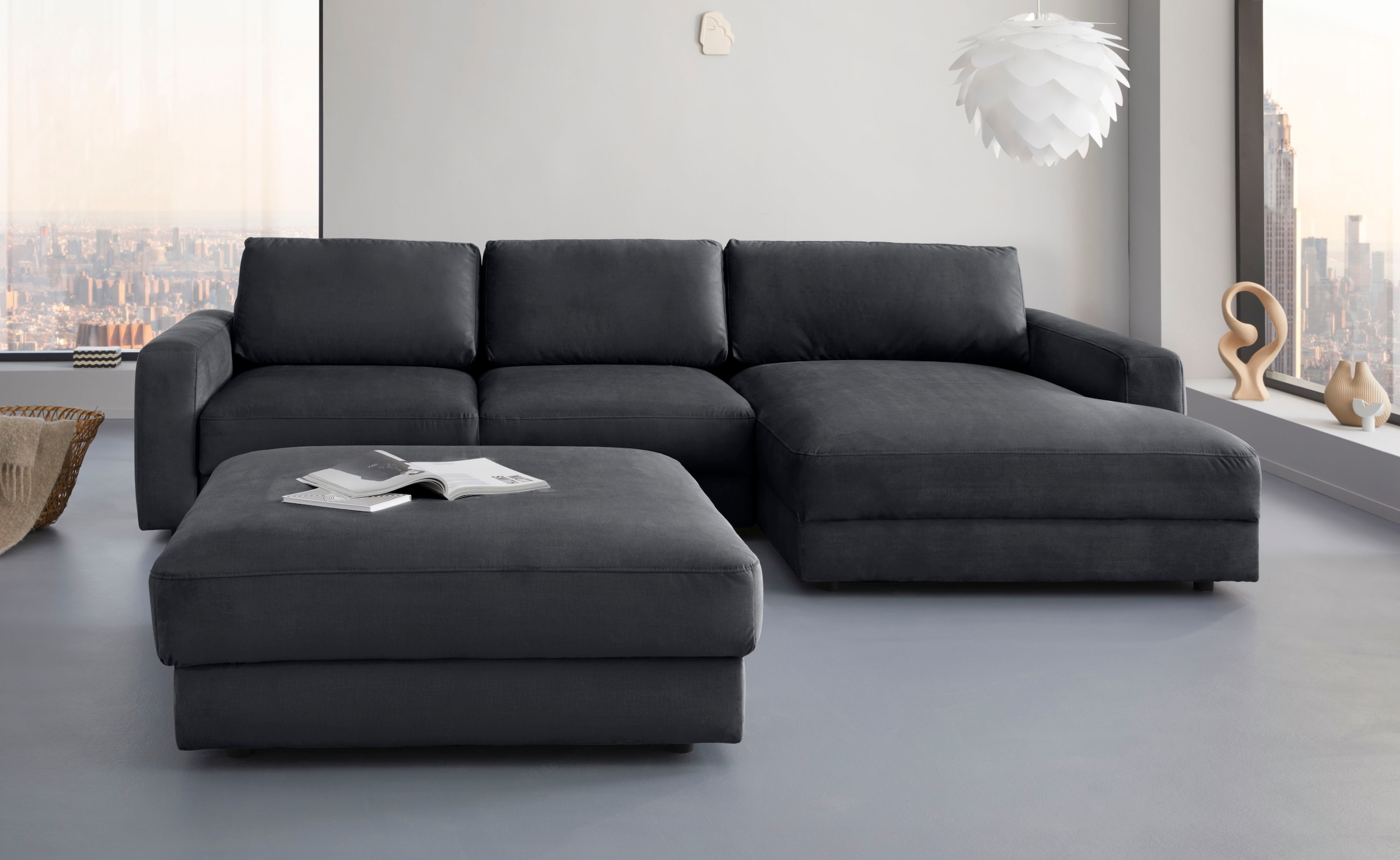 Places of Style Ecksofa "Bloomfield, bequem und elegant, L-Form", wahlweise günstig online kaufen