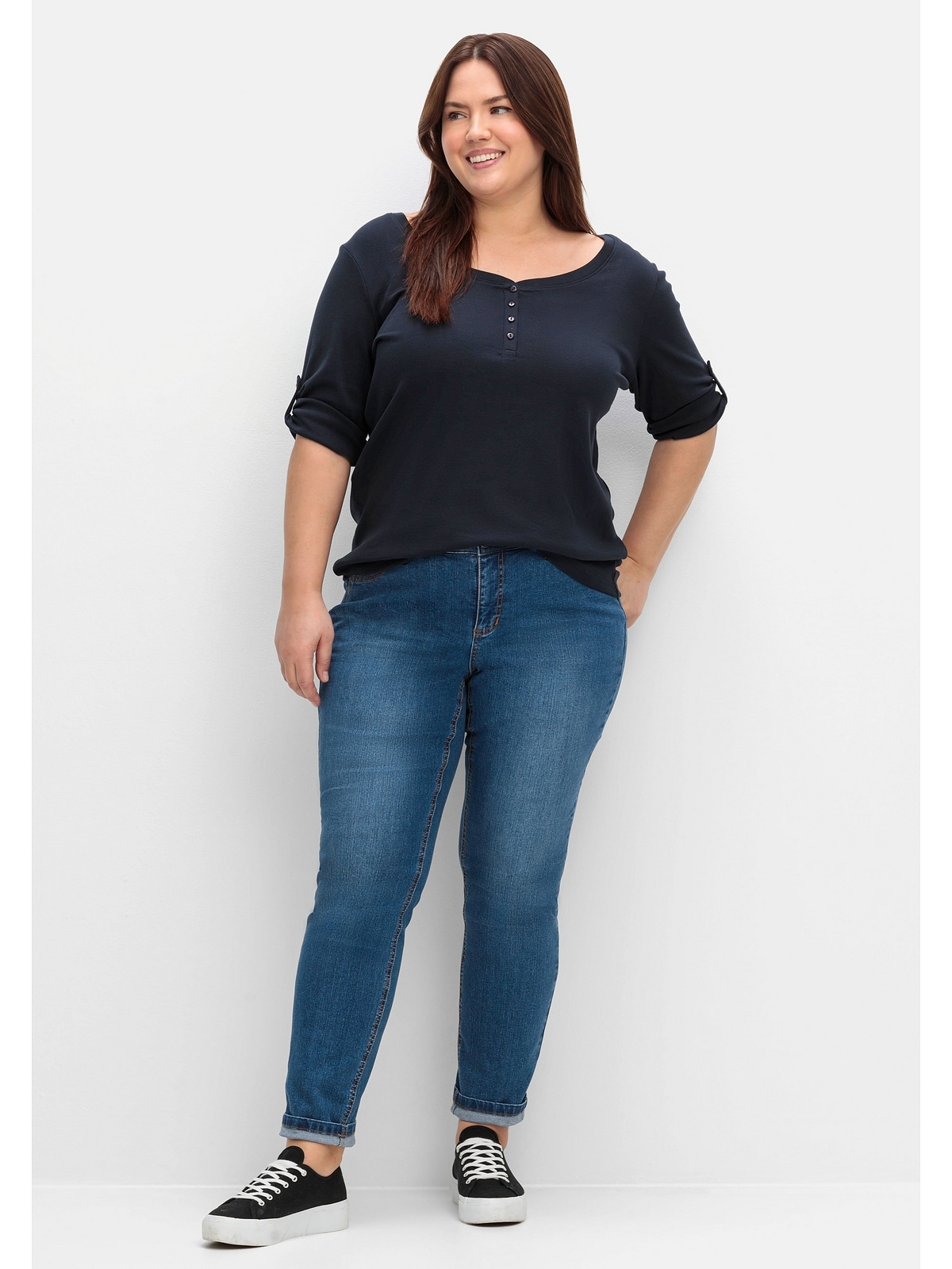 Sheego Stretch-Jeans "Große Größen", im komfortablen Curvy-Schnitt VERENA