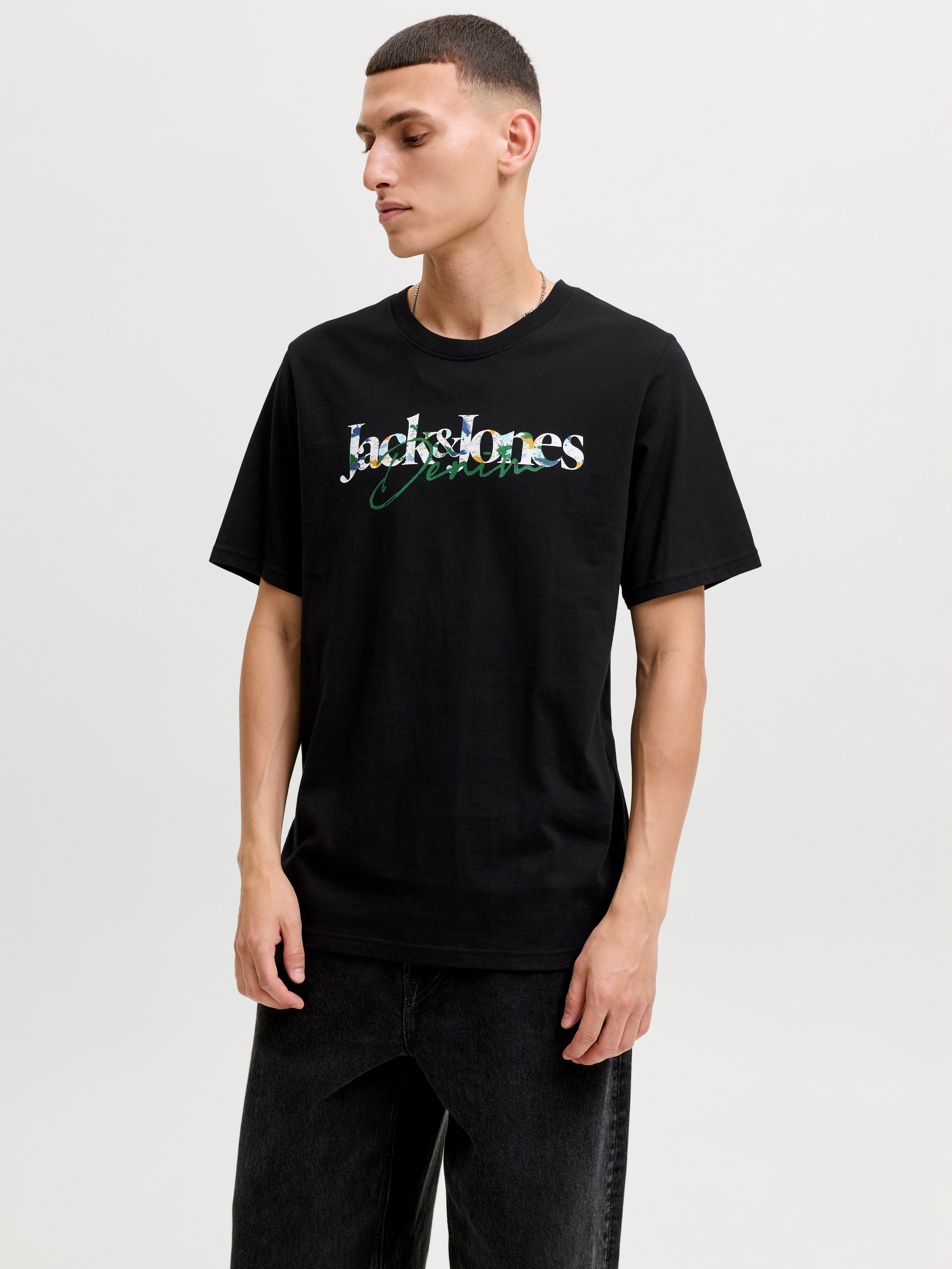 Jack & Jones Rundhalsshirt "JJTOM TEE SS CREW NECK SN" Baumwolle, regular fit