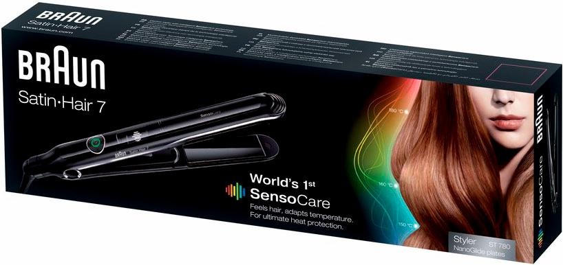 Braun Glätteisen »Satin Hair 7 ST 780«, Nano-Glide-Keramikplatten ...