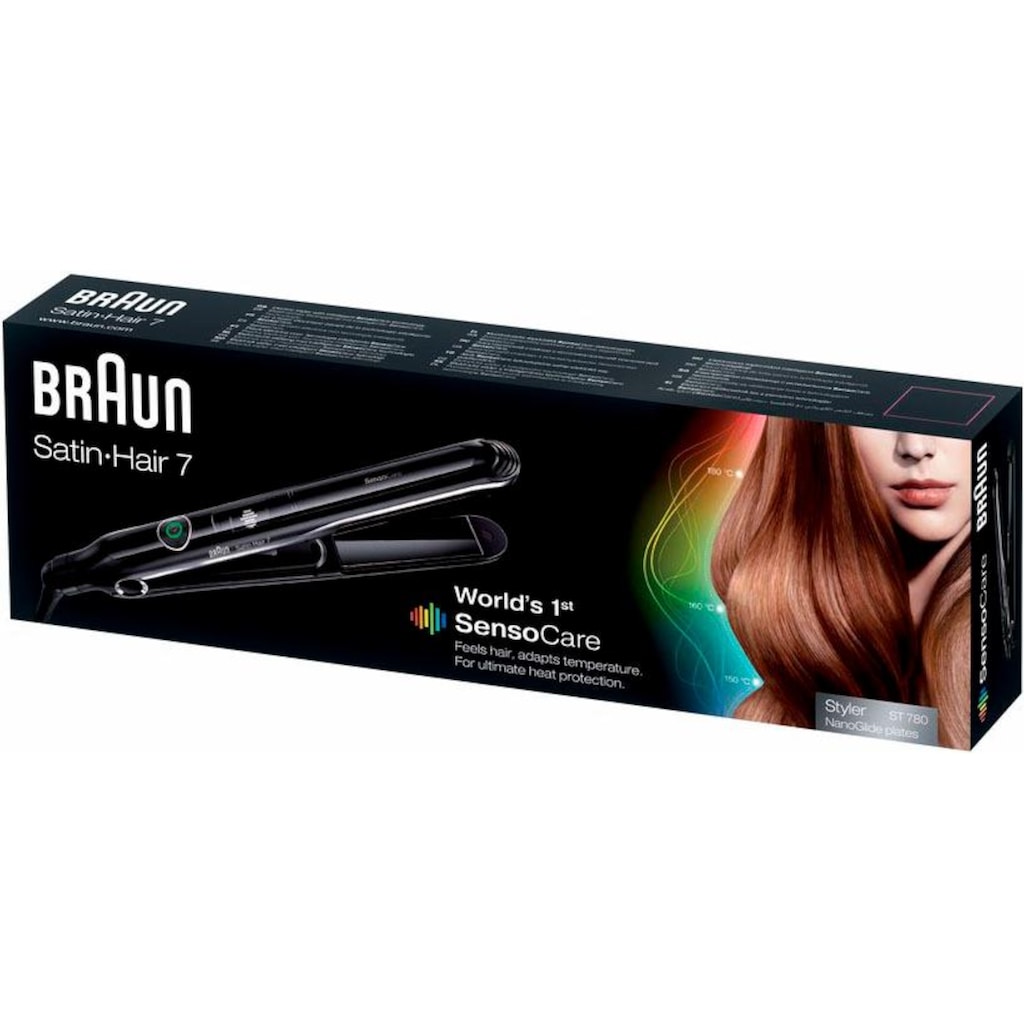 Braun Glätteisen »Satin Hair 7 ST 780«, Nano-Glide-Keramikplatten-Beschichtung