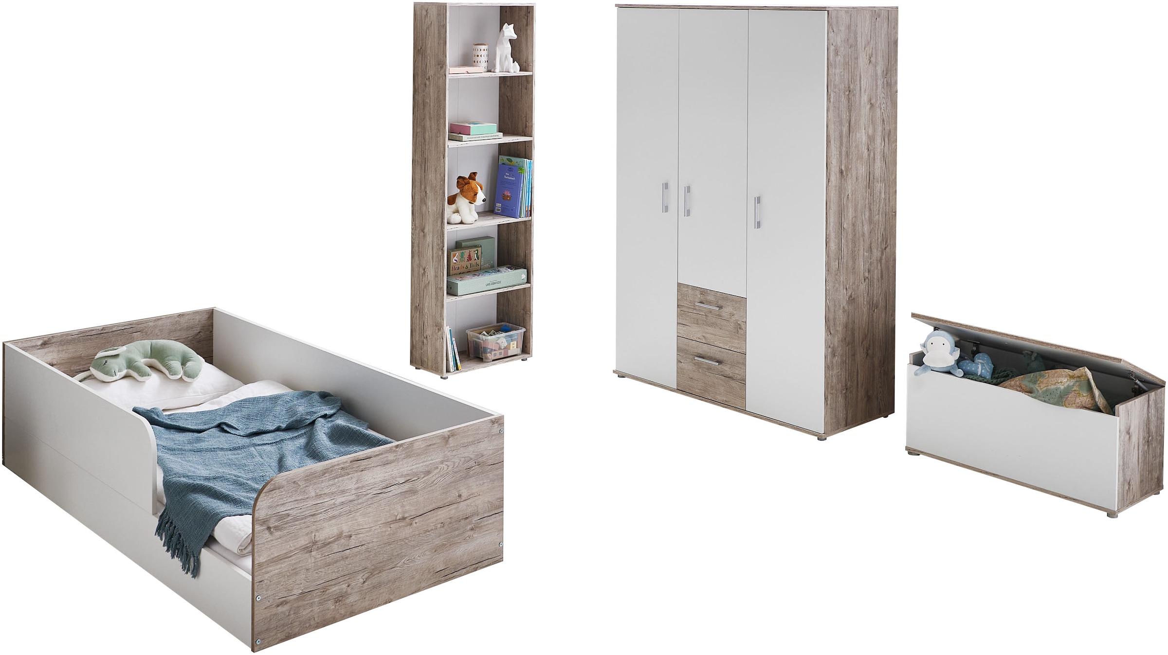 OTTO home Jugendzimmer-Set "Kinderzimmer-Set "Rieke" 4-teilig" Spar-Set, Bo günstig online kaufen