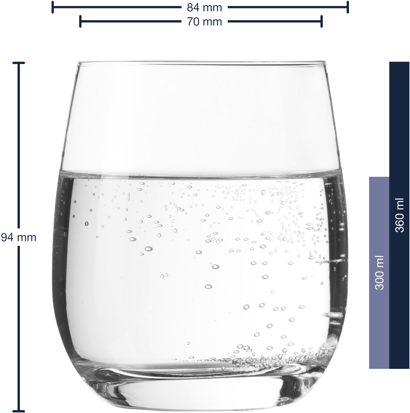 LEONARDO Glas »Tivoli«, (Set, 6 tlg.), 360 ml, 6-teilig