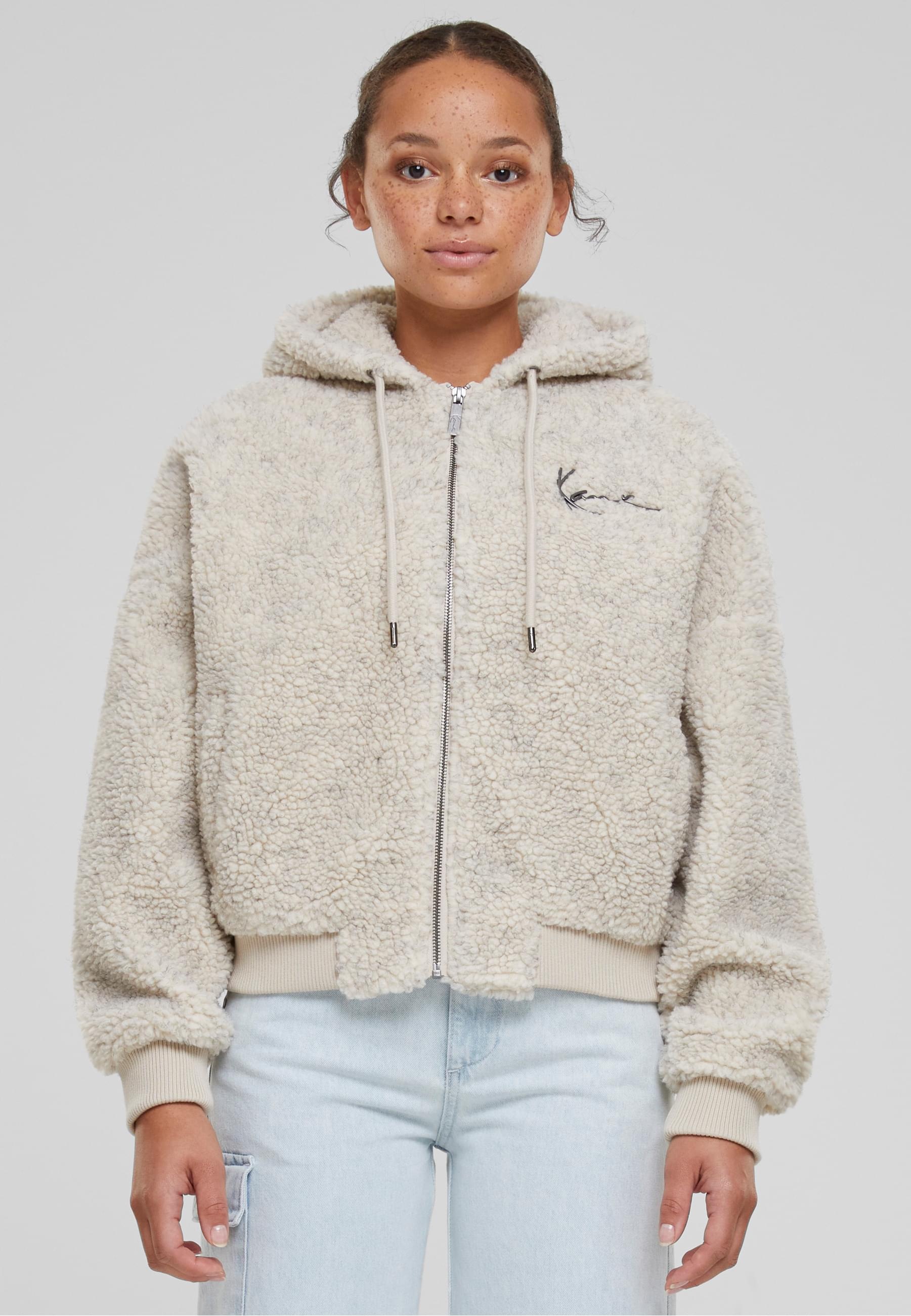 Karl Kani Sweatjacke »Karl Kani Damen KK Metal Signature Teddy Full Zip« 1 Stk. tlg.