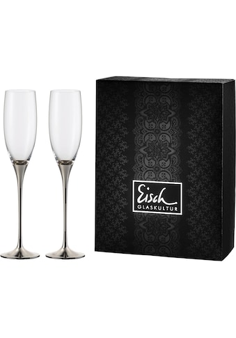 Eisch Sektglas »Champagner Exklusiv«, (Set, 2 tlg.), Auflage in Platin, 180 ml, 2-teilig kaufen