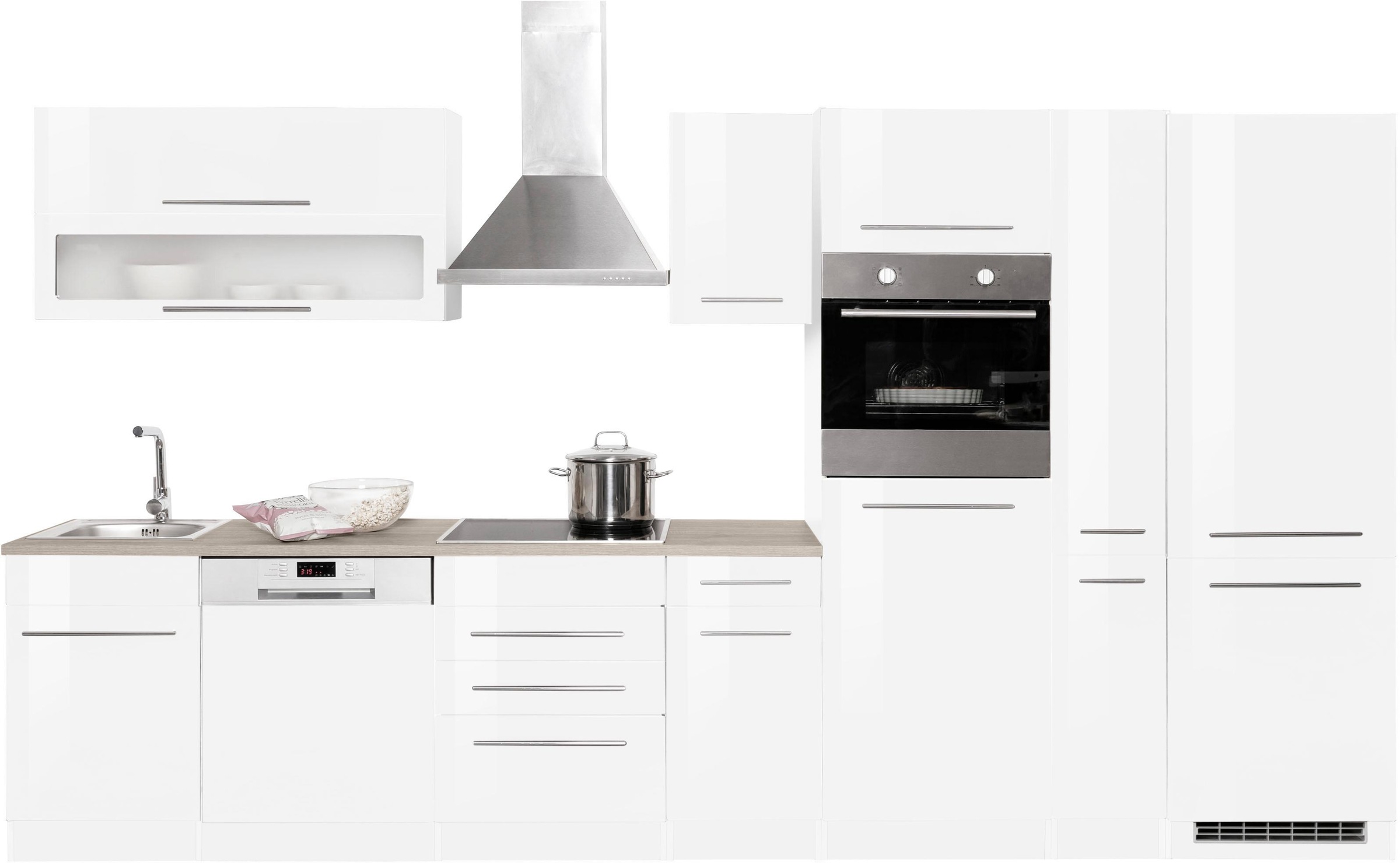 KOCHSTATION Küchenzeile "KS-Eton" mit E-Geräten, Breite 360 cm günstig online kaufen