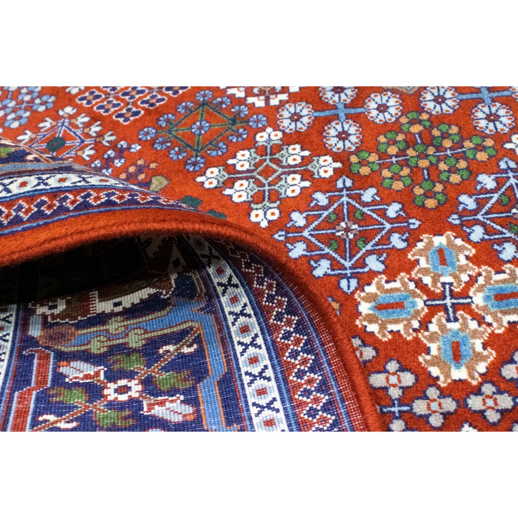 morgenland Wollteppich »Meymeh Teppich handgeknüpft rot«, rechteckig, handgeknüpft