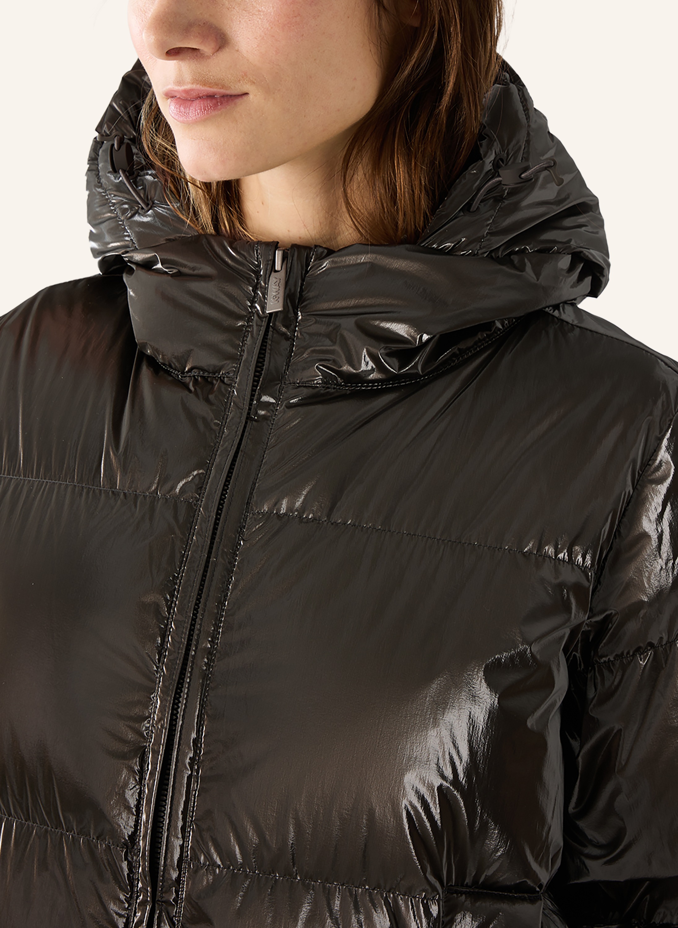 K-Way Ruenne Thermo Pearly Functional Jacket Black Olive Size L 3