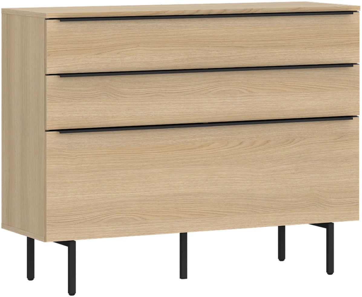 TOM TAILOR HOME Kommode Lowboard, Breite 110 cm,1 Klappe,2 Schubladen, viel Stauraum