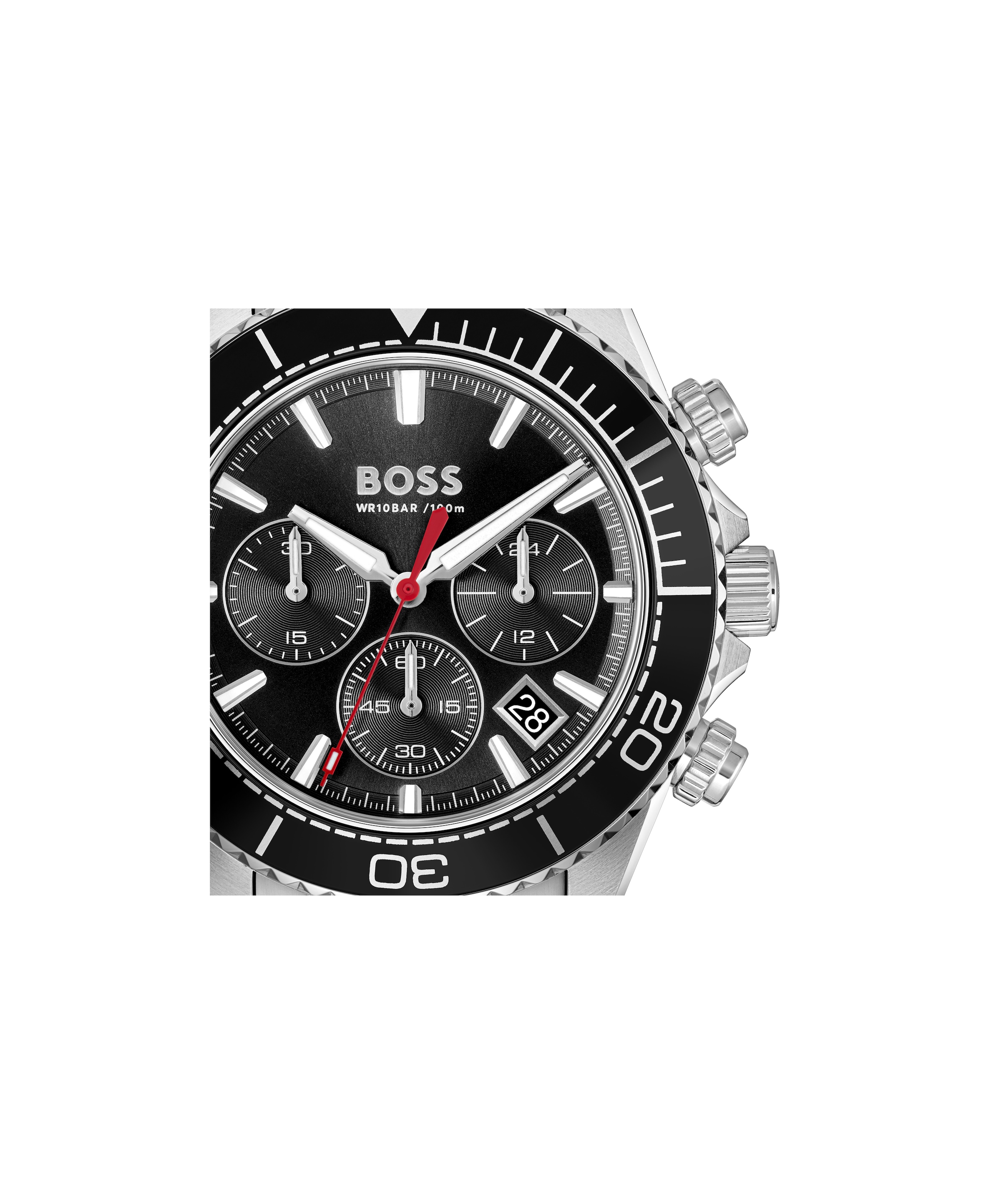 BOSS Chronograph »SEALINER« Quarzuhr, Armbanduhr, Herrenuhr, Edelstahlarmband, analog, Tag